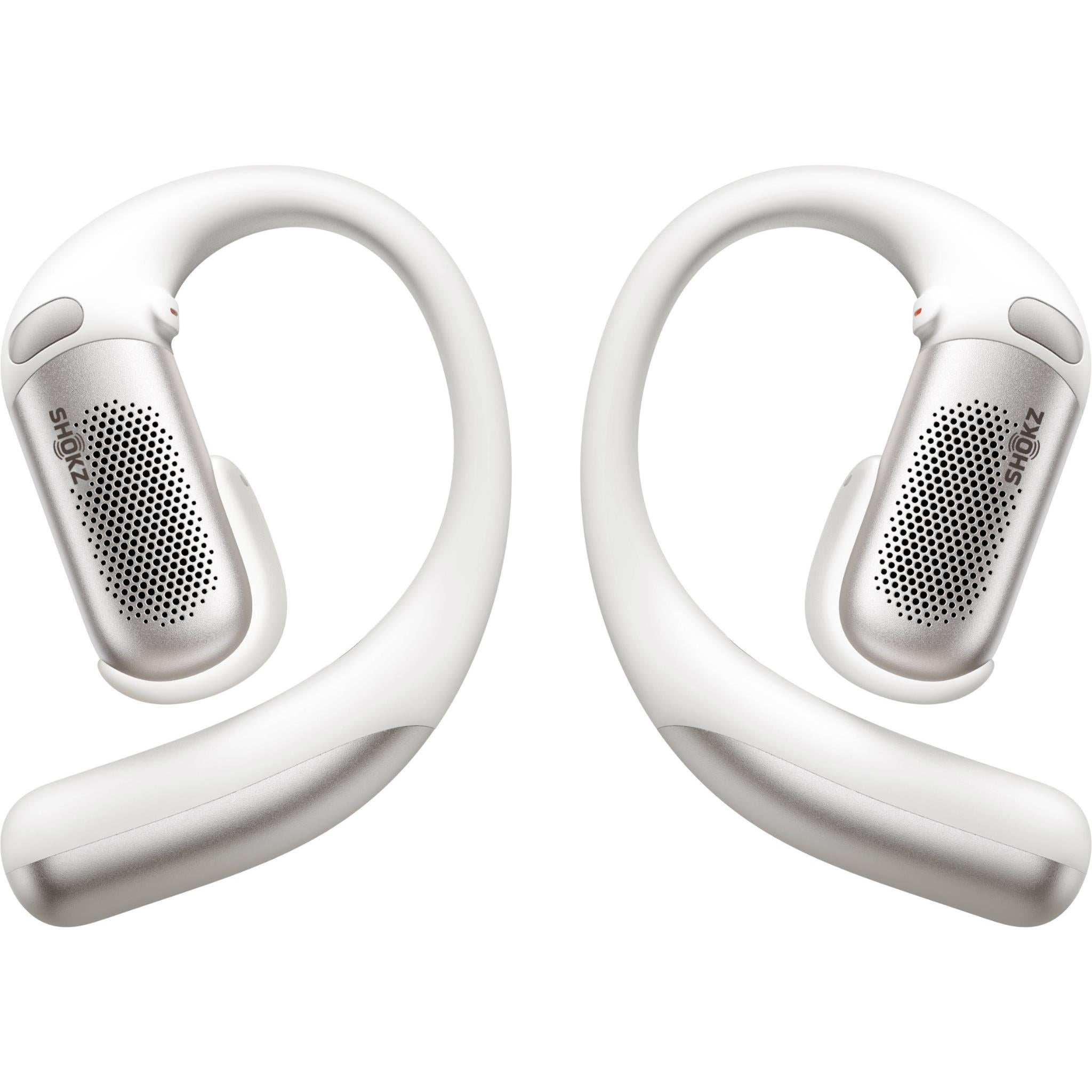 Shokz OpenFit Pro white wireless open-ear headphones - Open-Ear Headphones at Tech Supply Shed NZ