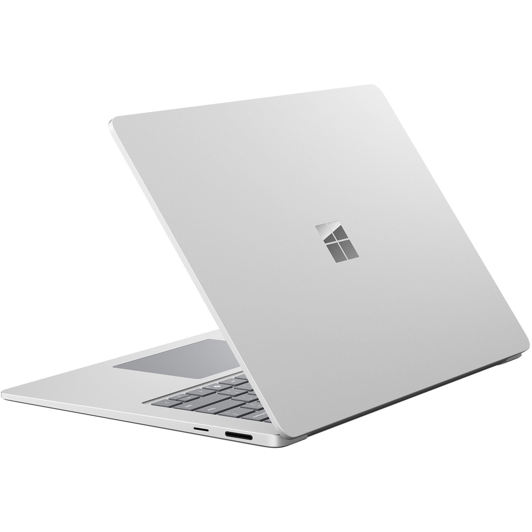 Platinum laptop back cover with Windows logo and hinge area