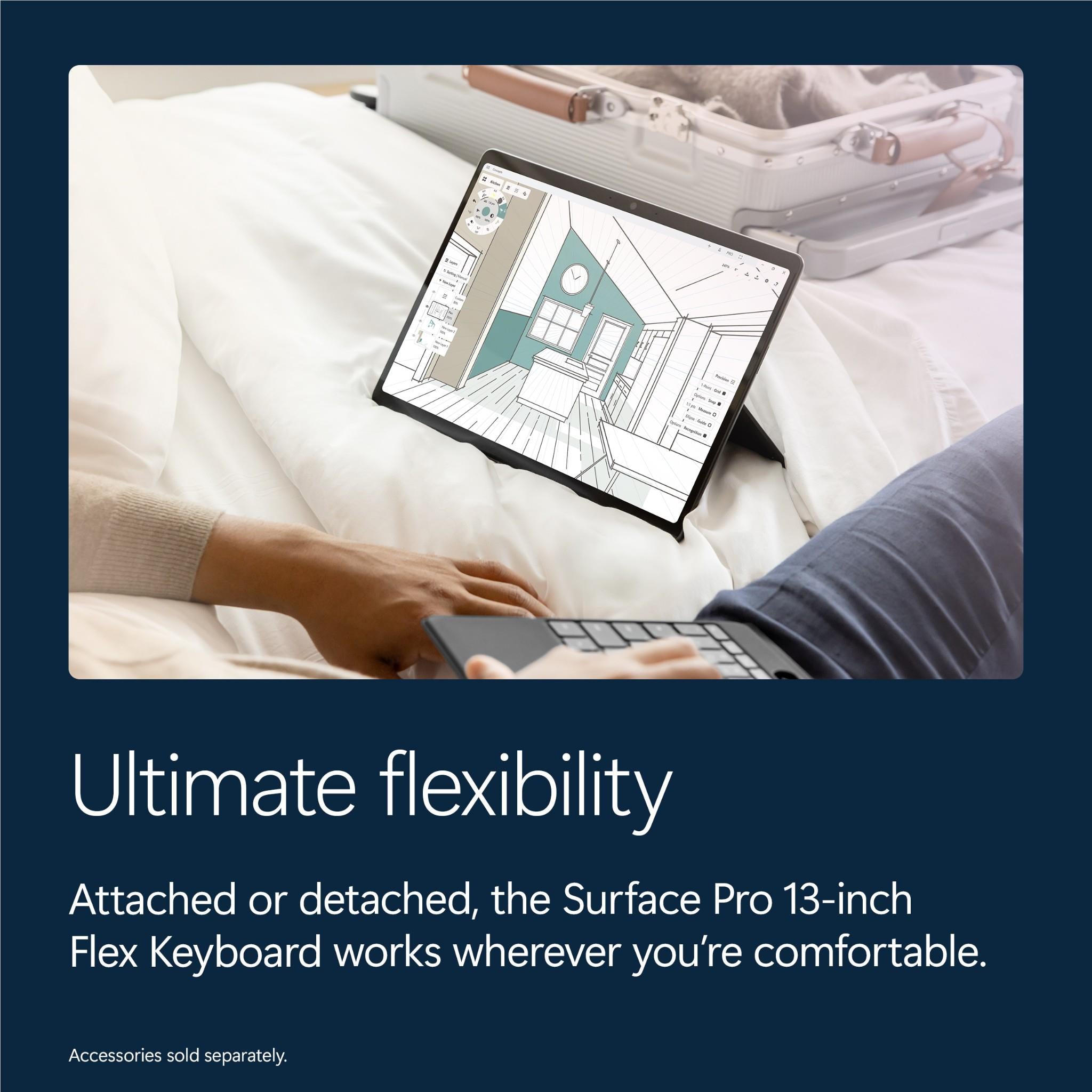 Microsoft Surface Pro 13-inch 12th Edition tablet in Platinum, image 9 - Business & Home Laptops at Tech Supply Shed NZ