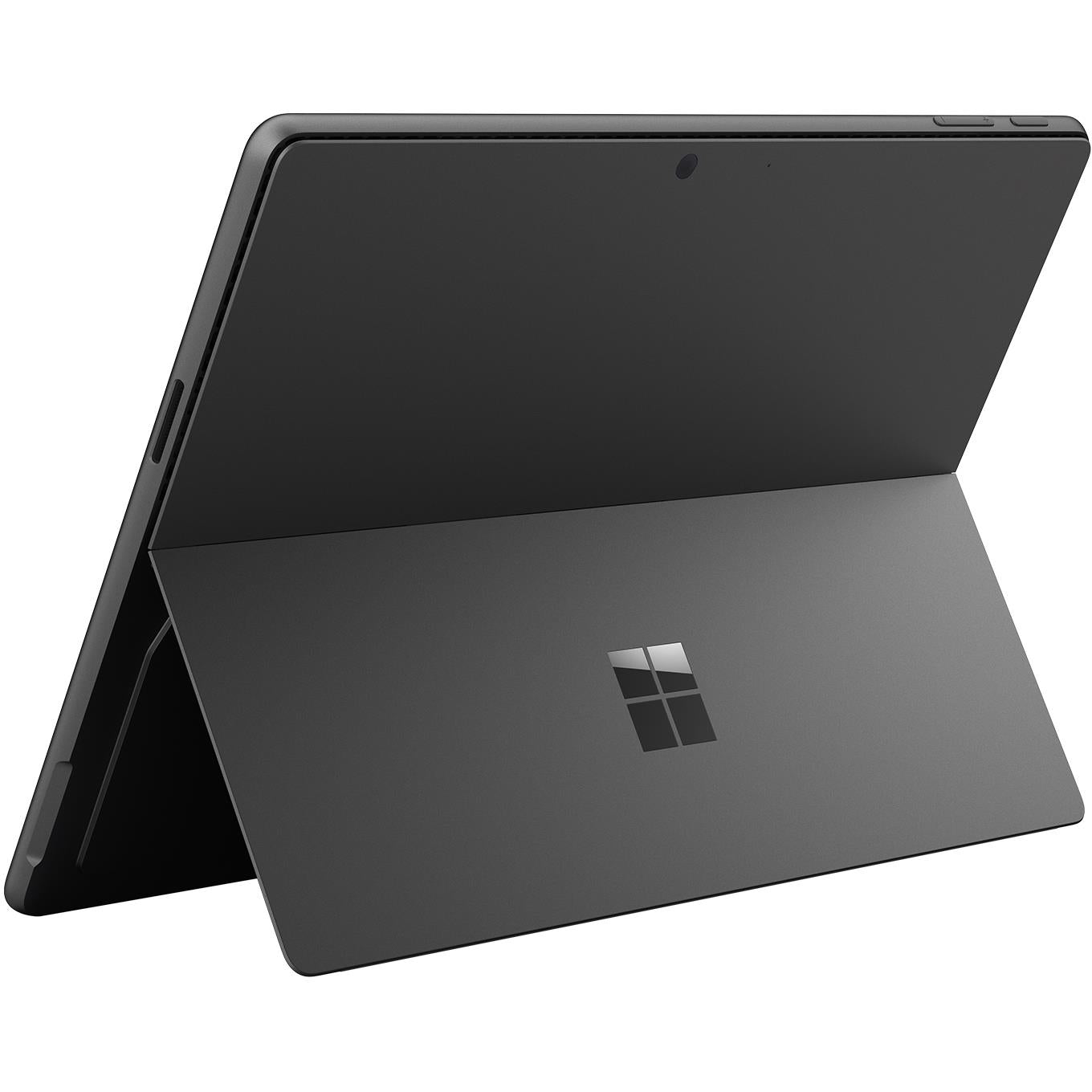Microsoft Surface Pro tablet back in black with centered Microsoft logo