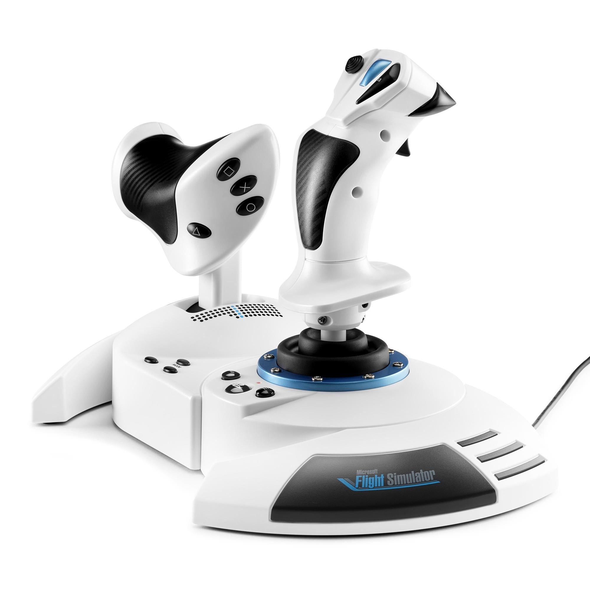 Thrustmaster T.Flight HOTAS 5 Microsoft Flight Simulator Edition joystick and throttle in white - Electronic Gaming Accessories at Tech Supply Shed NZ