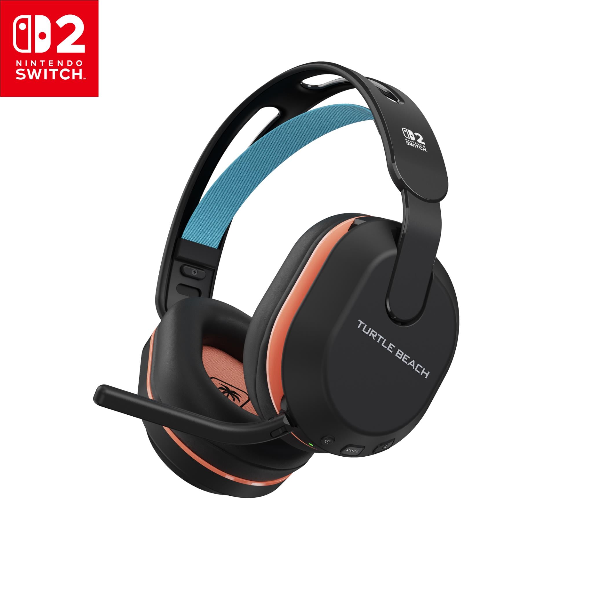 Turtle Beach Stealth 500 wireless gaming headset for Nintendo Switch 2 in charcoal black, image 2 - Gaming Headsets at Tech Supply Shed NZ