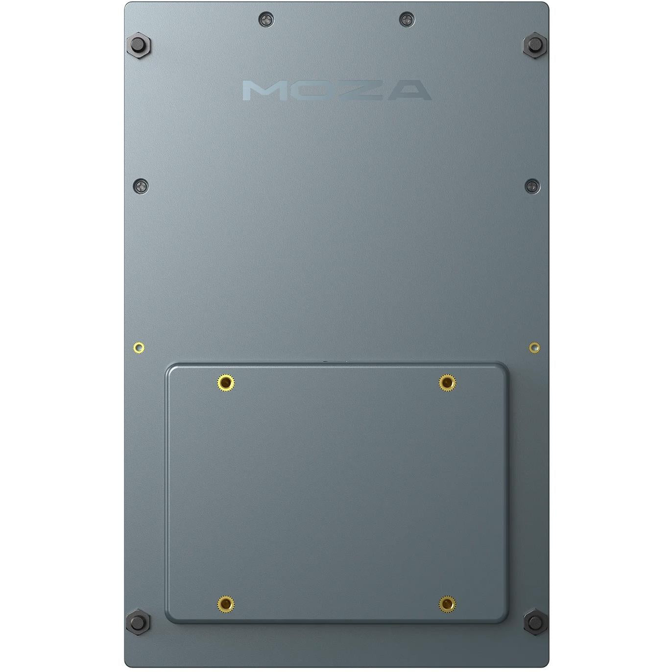 Grey MCDU flight computer display backplate with mounting screws and blank cover