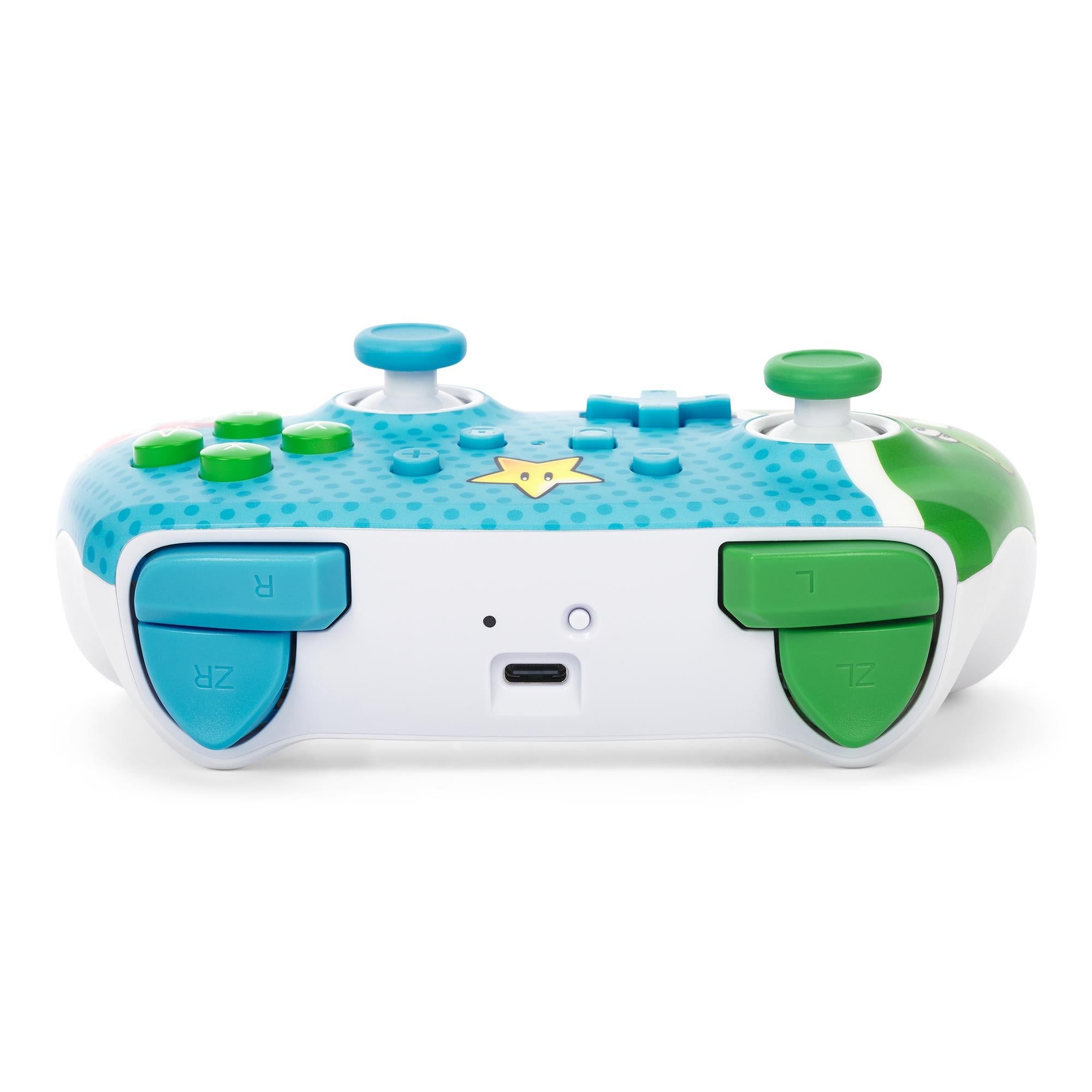 PowerA Enhanced Wireless Controller for Nintendo Switch with blue Mario Super Star Friends design, image 6 - Electronic Gaming Accessories at Tech Supply Shed NZ