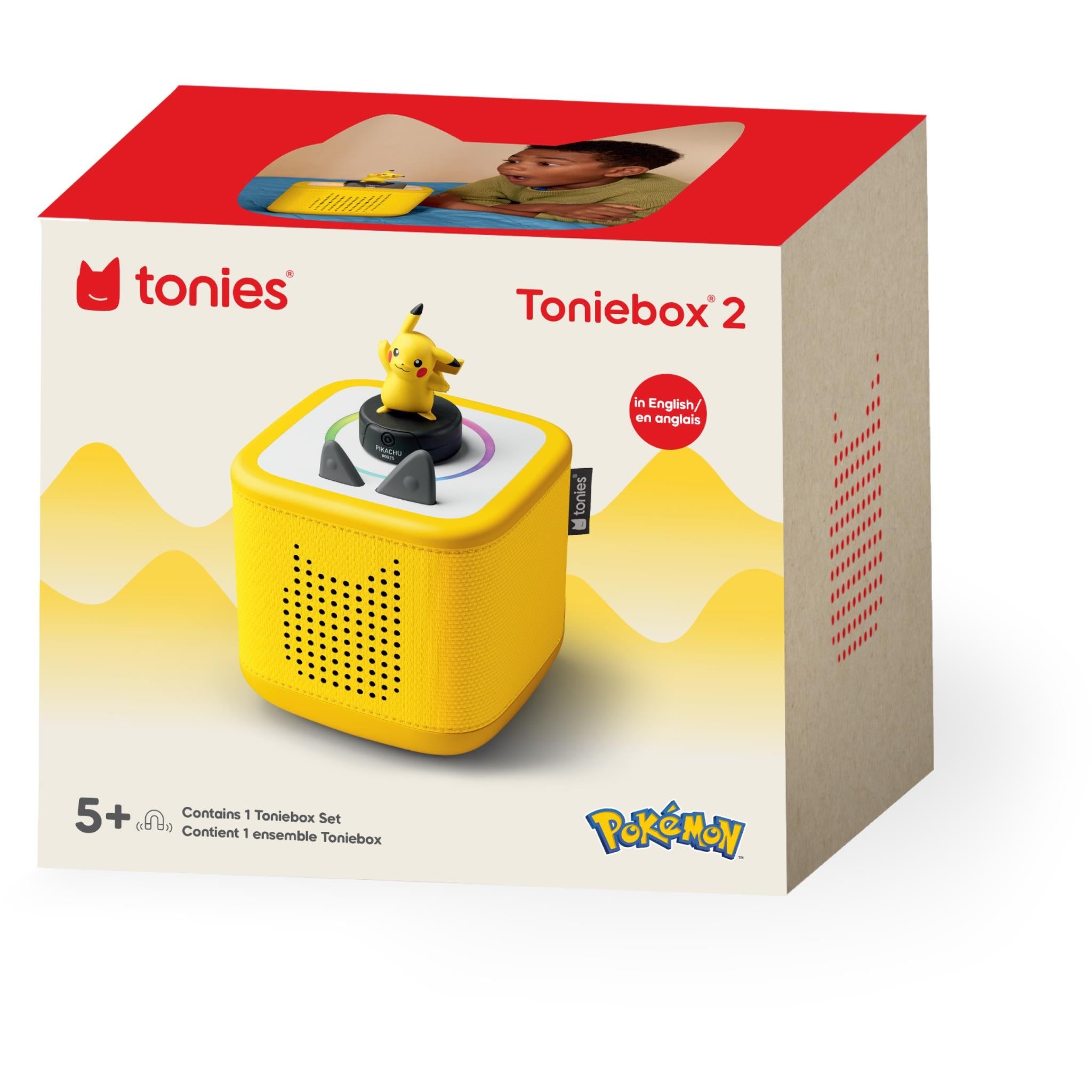 tonies Toniebox 2 Pokemon Starter Set in Lightning Yellow, image 2 - Tonies at Tech Supply Shed NZ