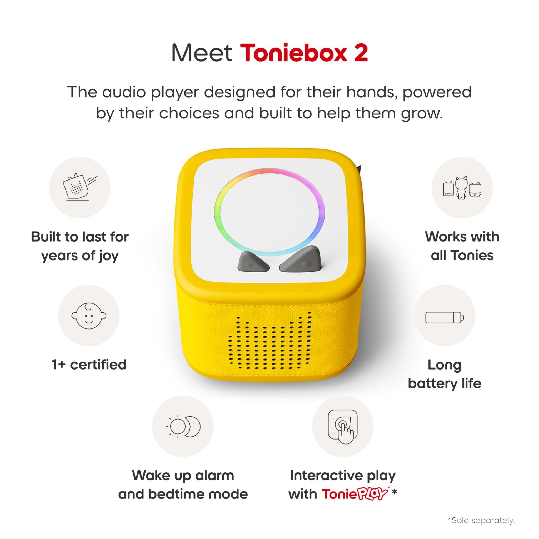tonies Toniebox 2 Pokemon Starter Set in Lightning Yellow, image 5 - Tonies at Tech Supply Shed NZ