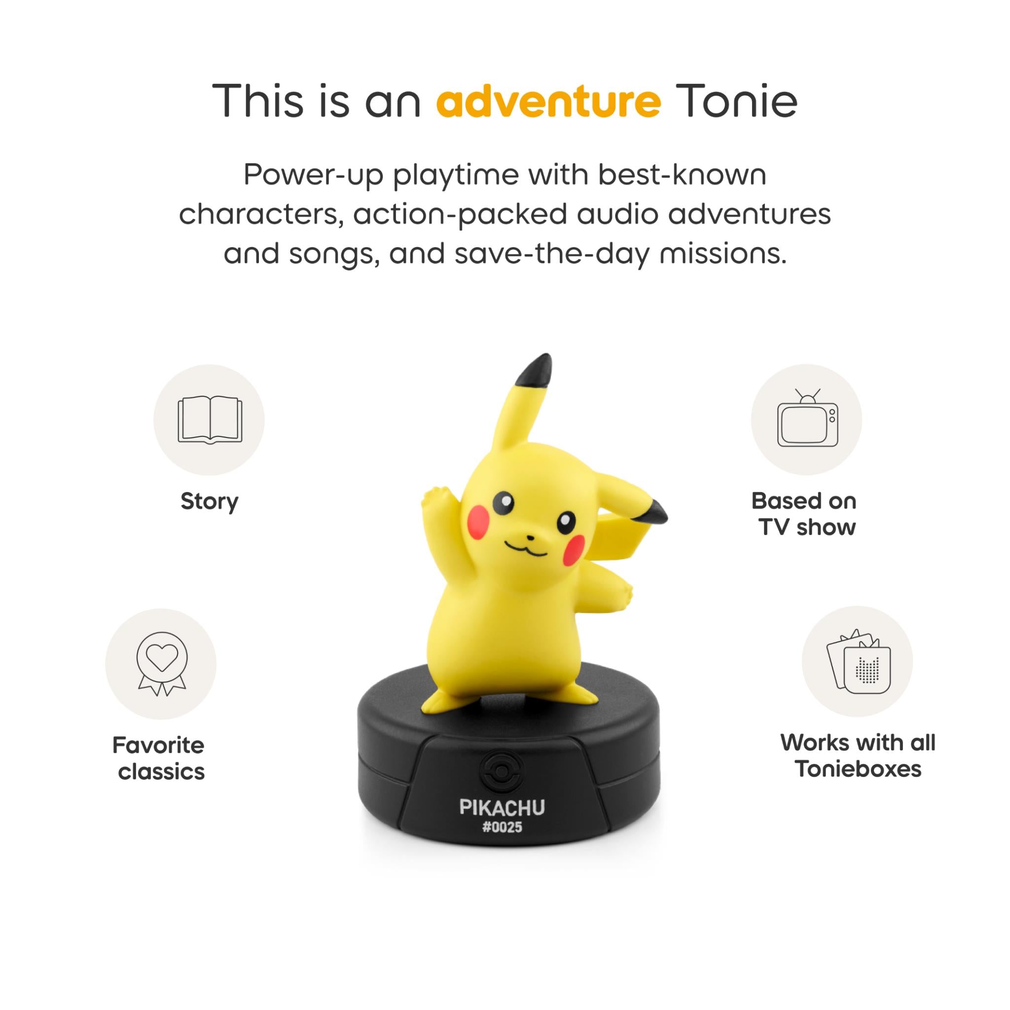 tonies Toniebox 2 Pokemon Starter Set in Lightning Yellow, image 6 - Tonies at Tech Supply Shed NZ