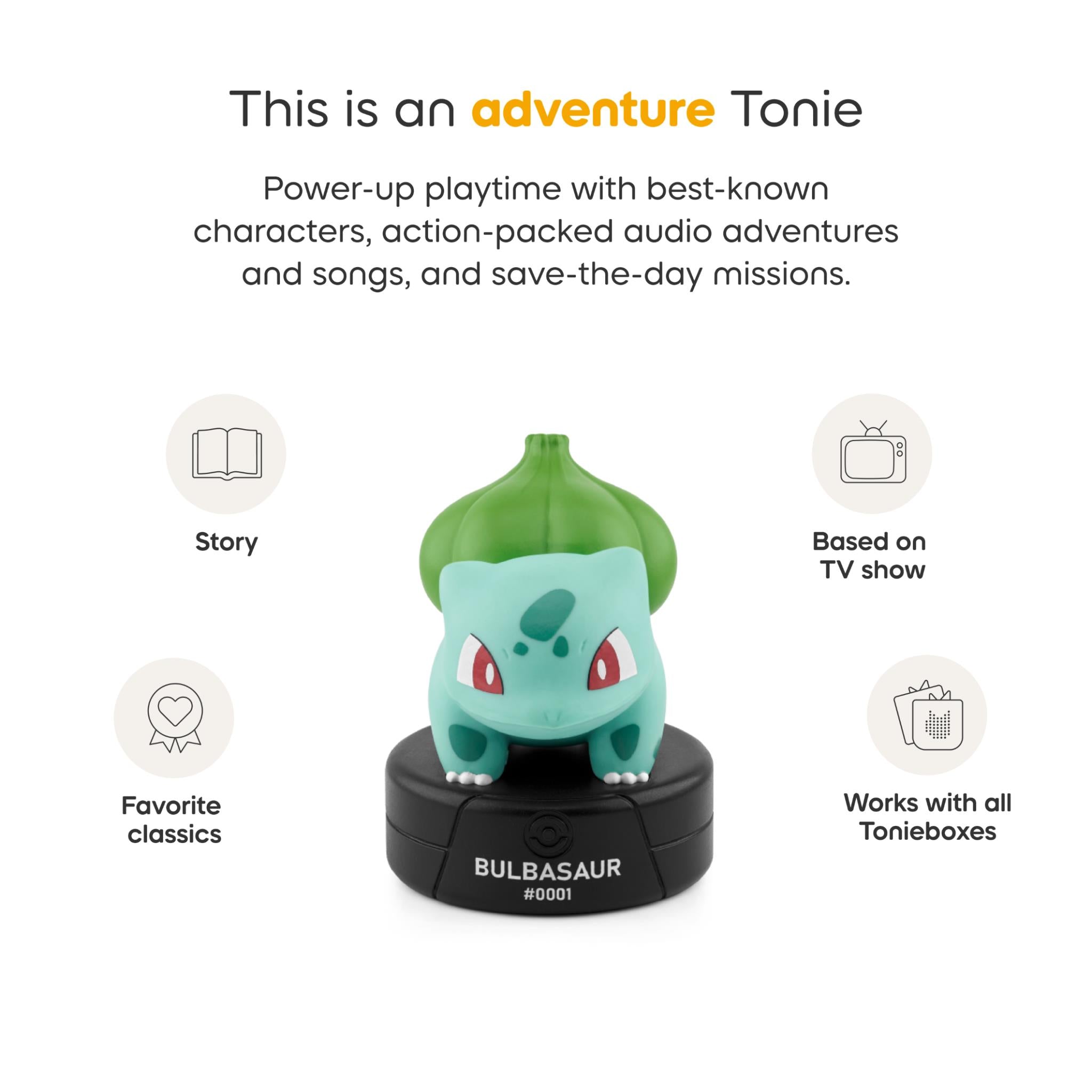 tonies Pokemon Bulbasaur audio character Tonie figurine, image 4 - Tonies at Tech Supply Shed NZ