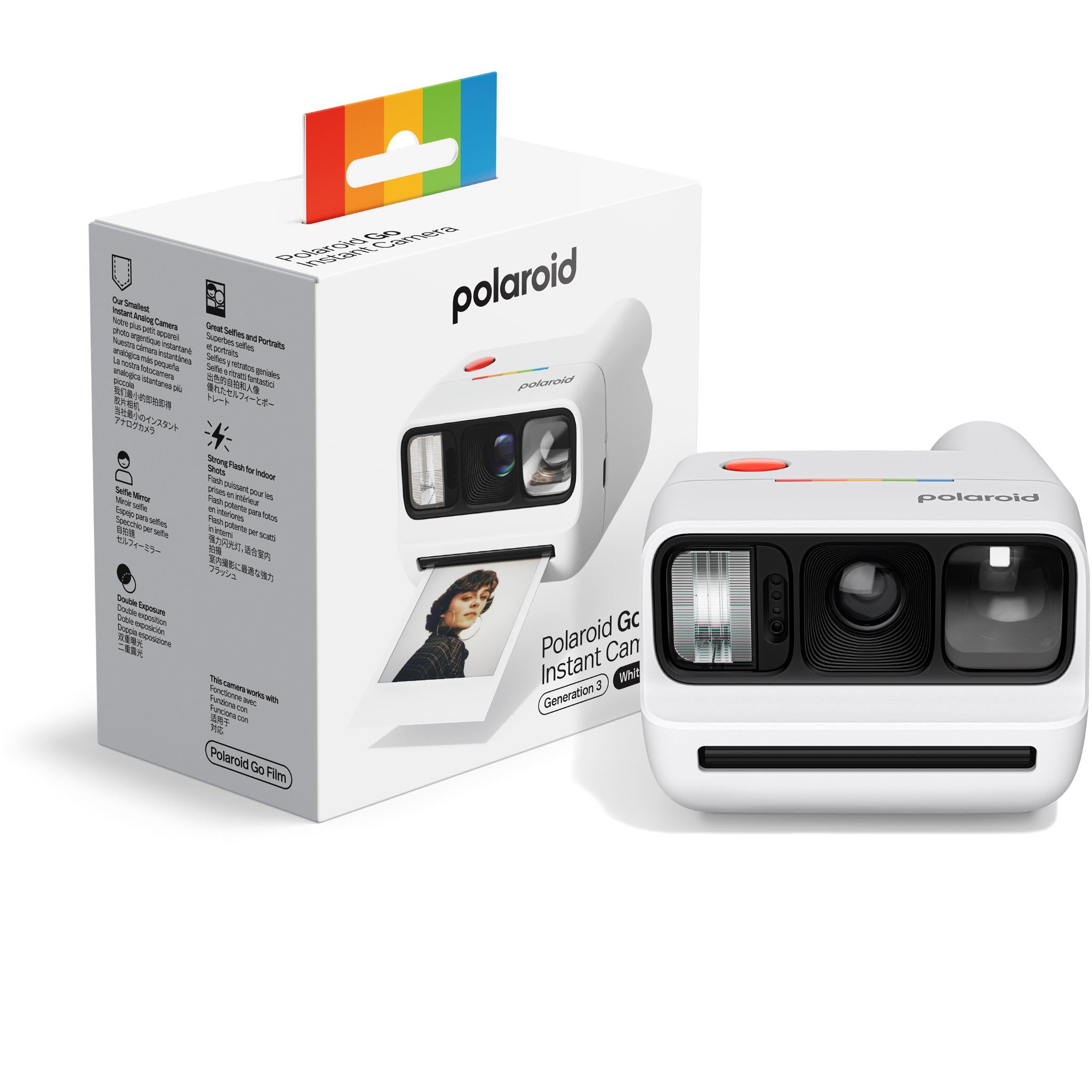 Polaroid Go Generation 3 instant camera in white, image 11 - Instant Cameras & Film at Tech Supply Shed NZ