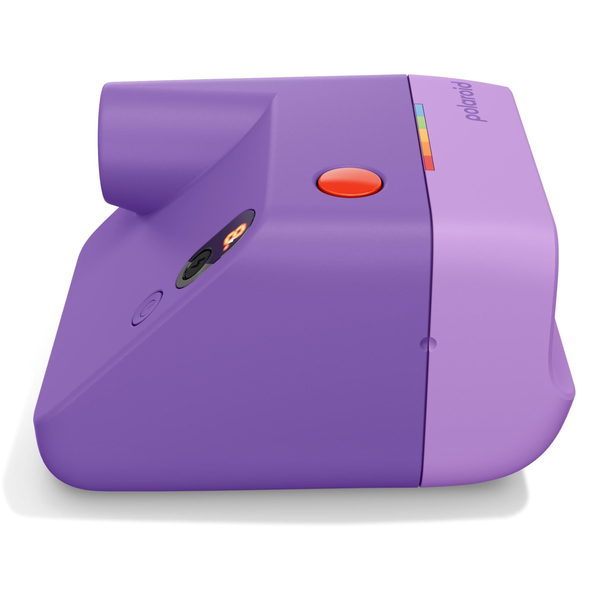 Purple Polaroid Go Generation 3 pocket instant camera side/back with vents and ports