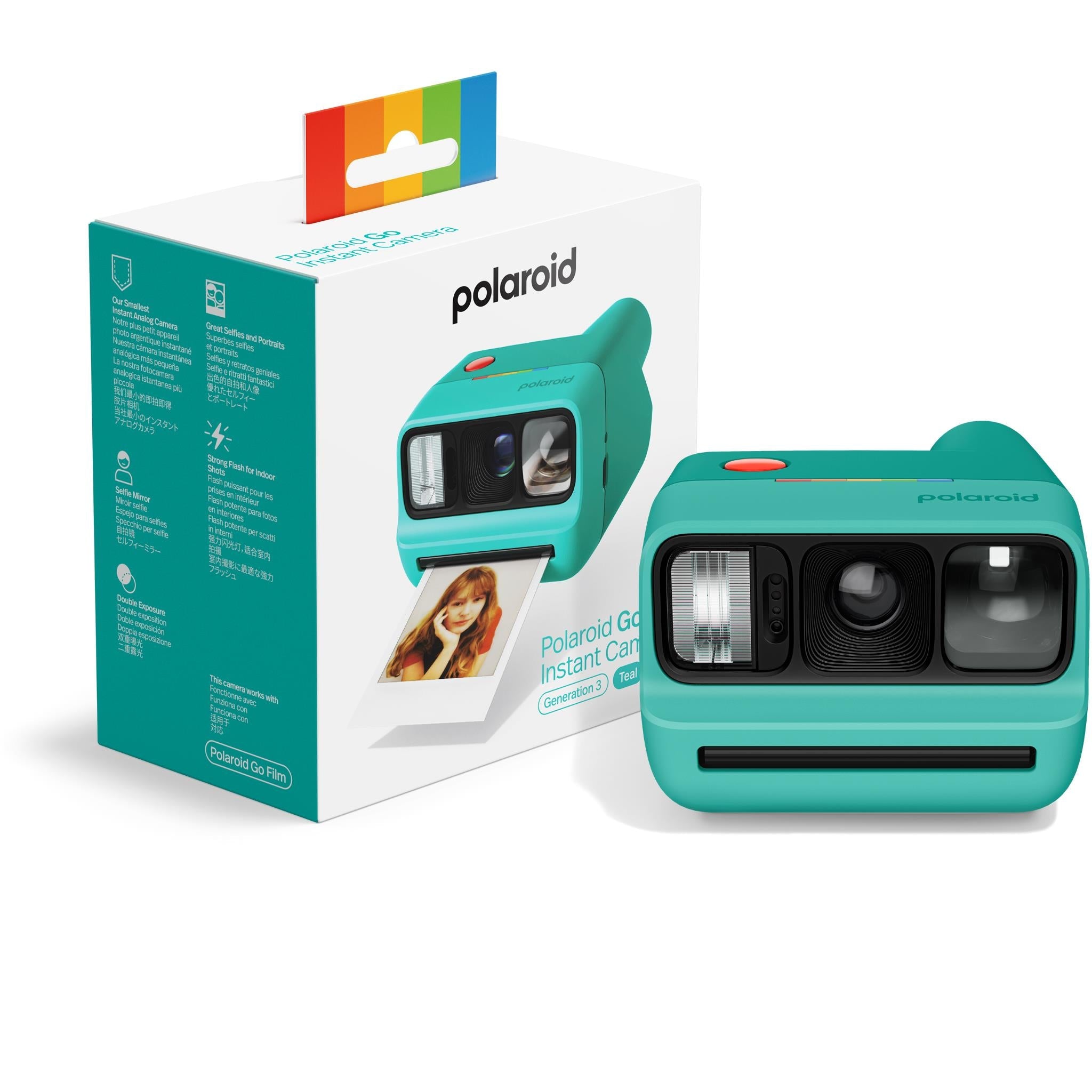 Polaroid Go Generation 3 instant camera in teal, image 11 - Instant Cameras & Film at Tech Supply Shed NZ