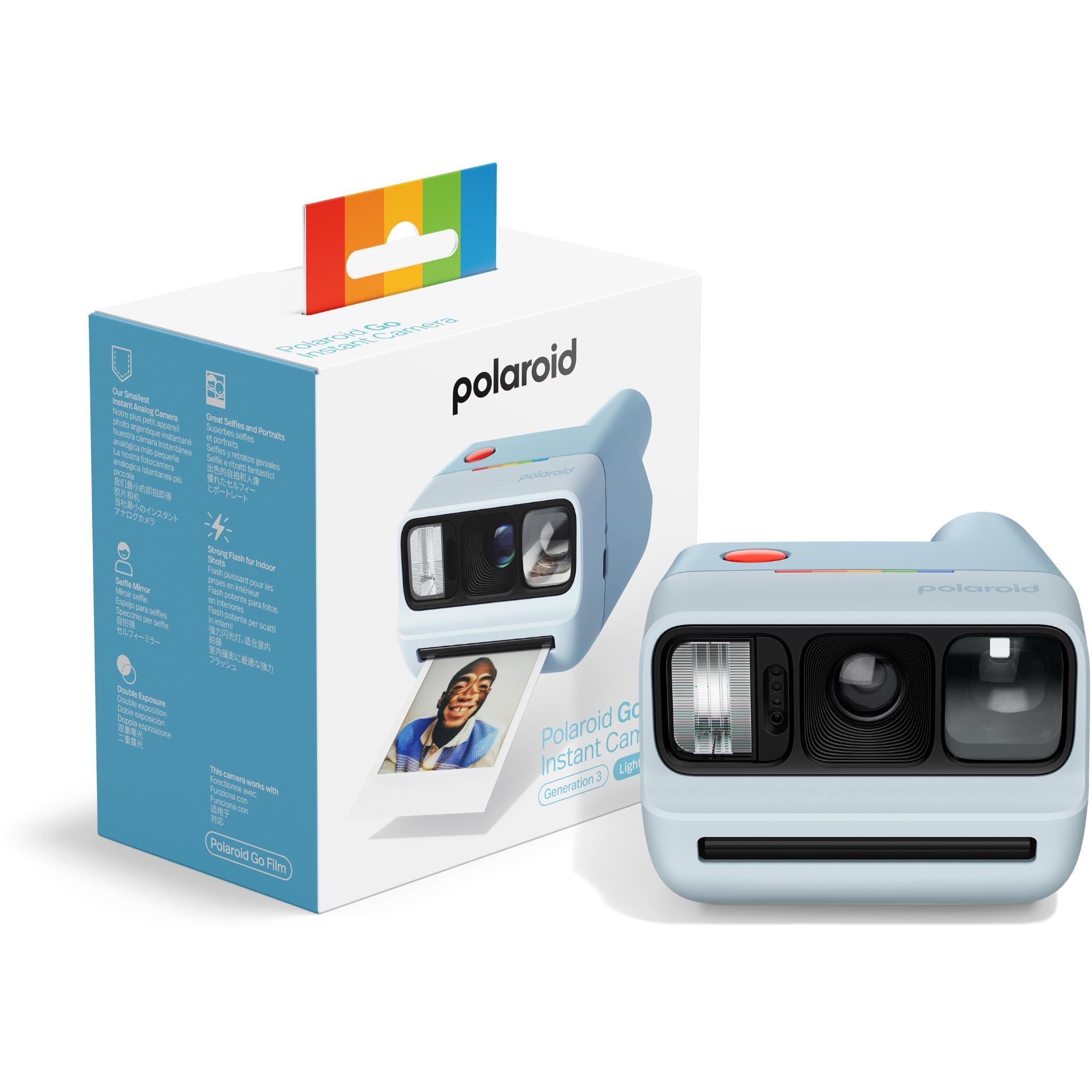 Polaroid Go Generation 3 instant camera in light blue, image 11 - Instant Cameras & Film at Tech Supply Shed NZ