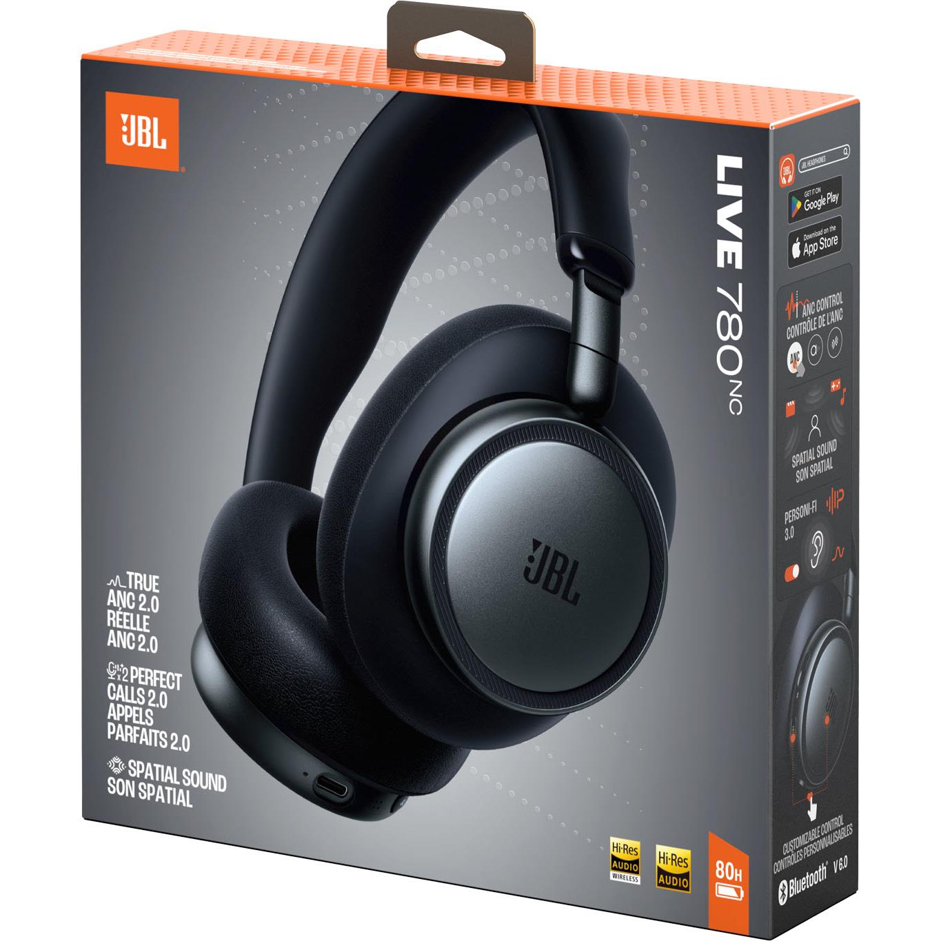 JBL Live 780NC over-ear headphones in Black, image 9 - Over-Ear Headphones at Tech Supply Shed NZ