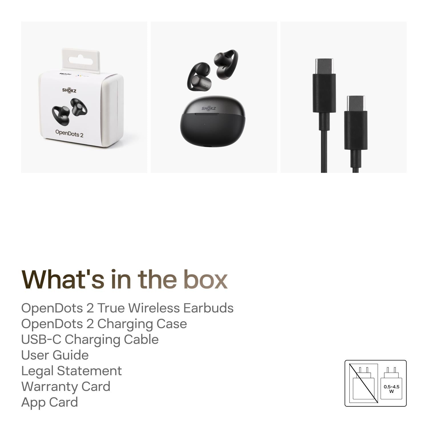 Shokz OpenDots 2 clip-on open-ear earbuds in black, image 11 - Open-Ear Headphones at Tech Supply Shed NZ