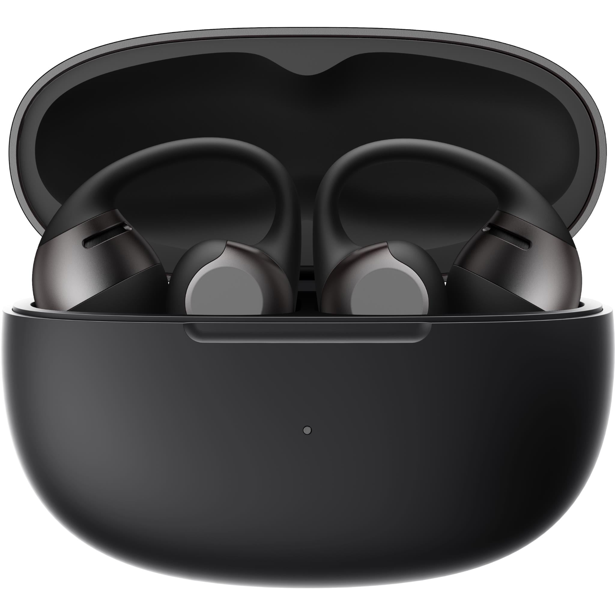 Shokz OpenDots 2 clip-on open-ear earbuds in black, image 4 - Open-Ear Headphones at Tech Supply Shed NZ