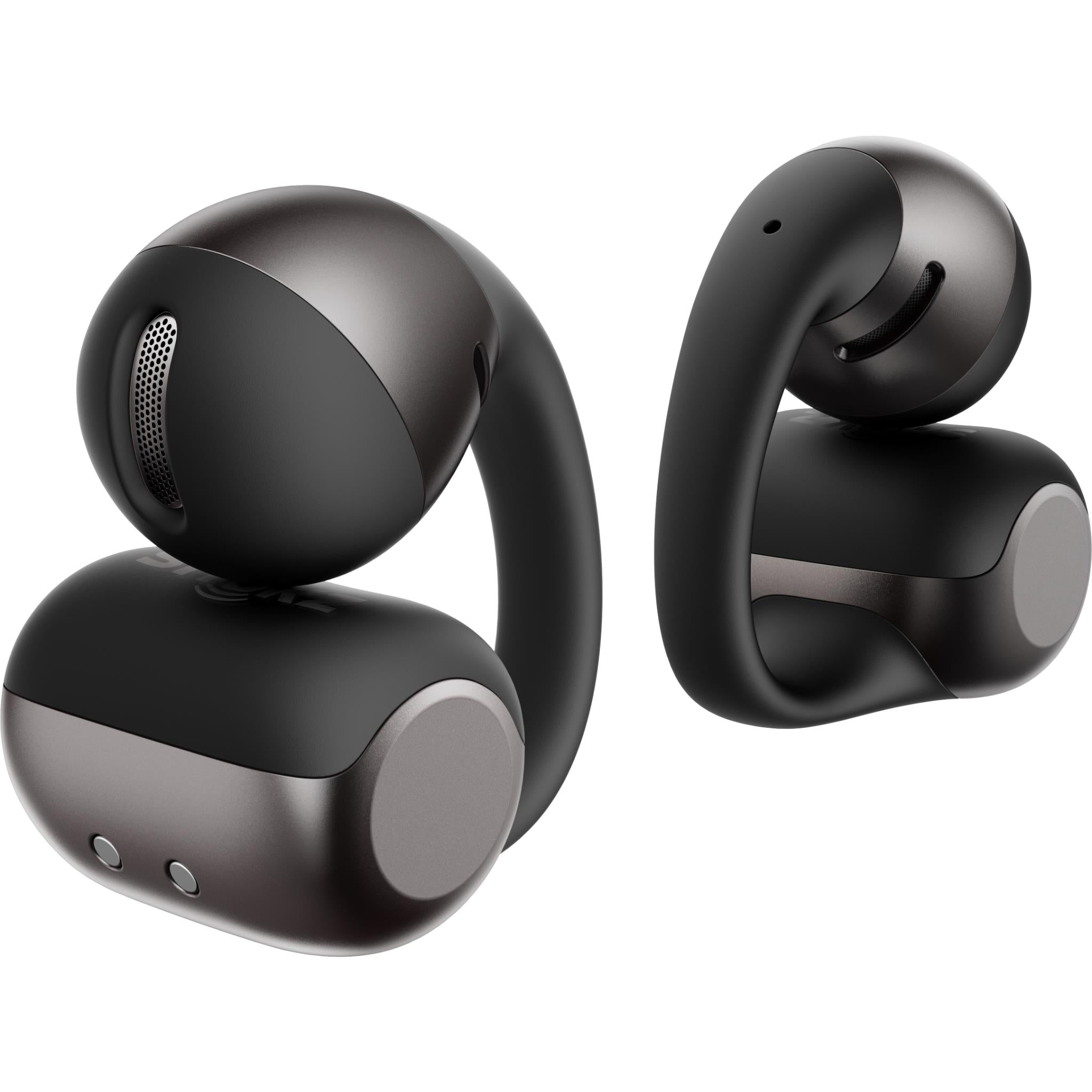 Shokz OpenDots 2 clip-on open-ear earbuds in black, image 6 - Open-Ear Headphones at Tech Supply Shed NZ