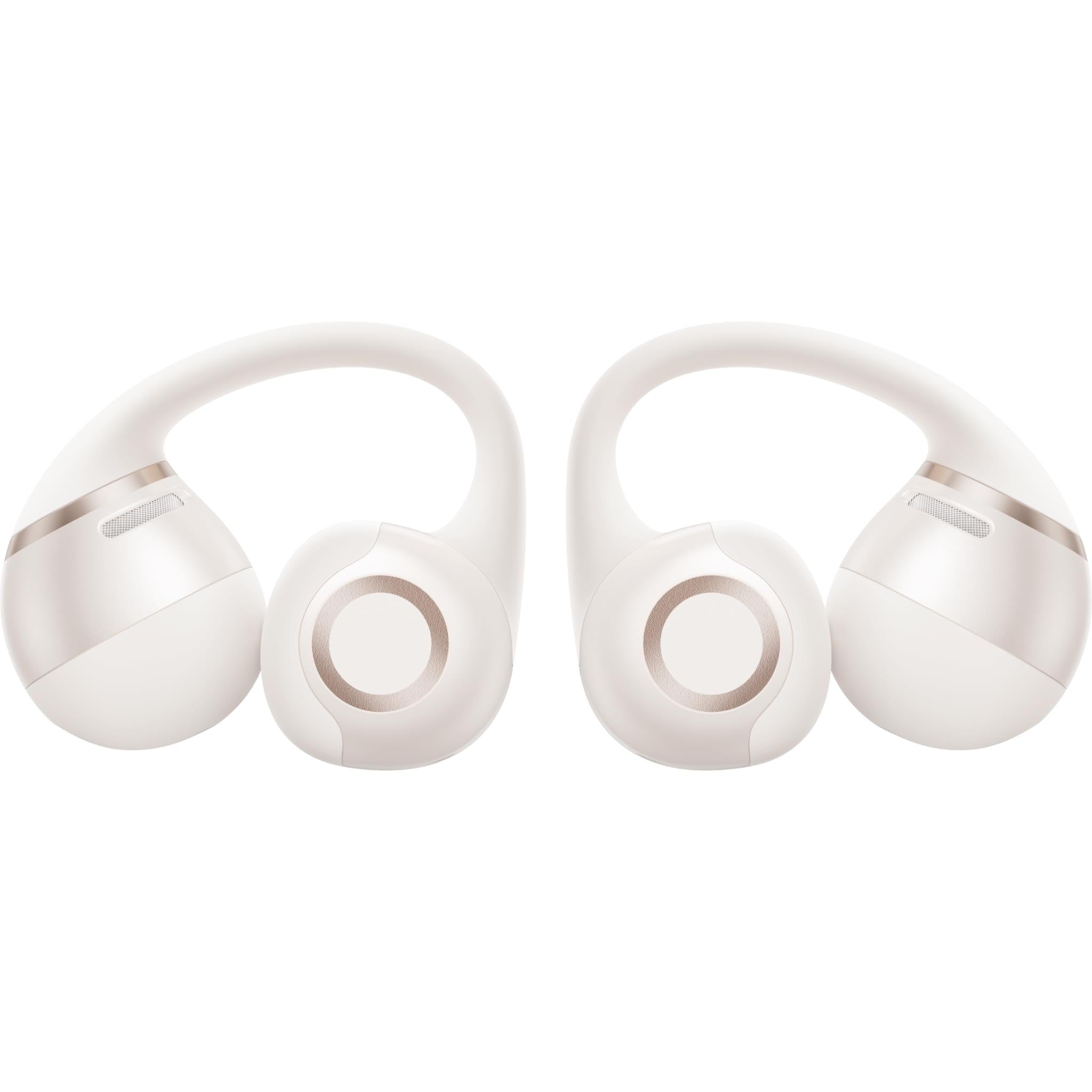 Shokz OpenDots 2 clip-on open-ear earbuds in white, image 5 - Open-Ear Headphones at Tech Supply Shed NZ