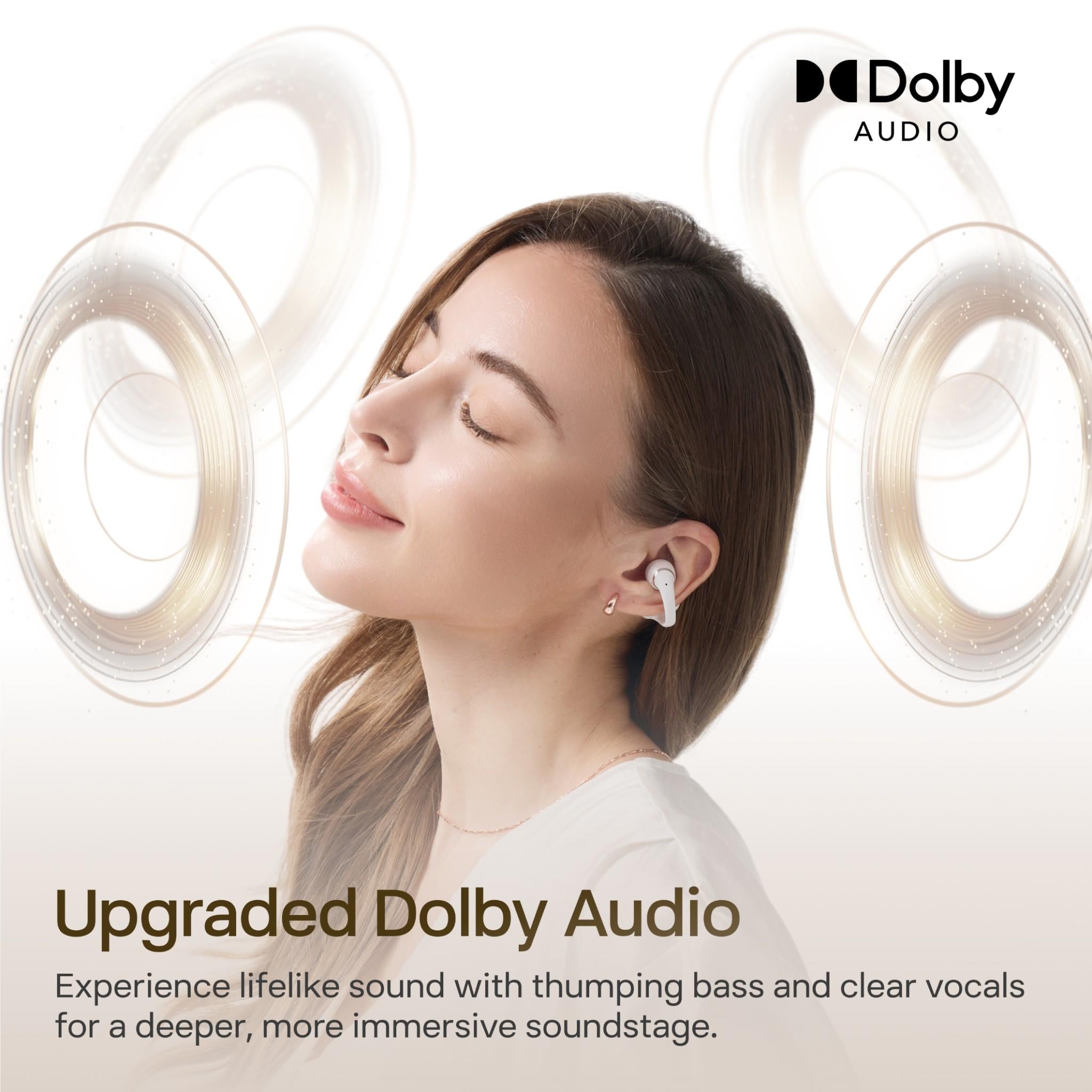 Shokz OpenDots 2 clip-on open-ear earbuds in white, image 10 - Open-Ear Headphones at Tech Supply Shed NZ