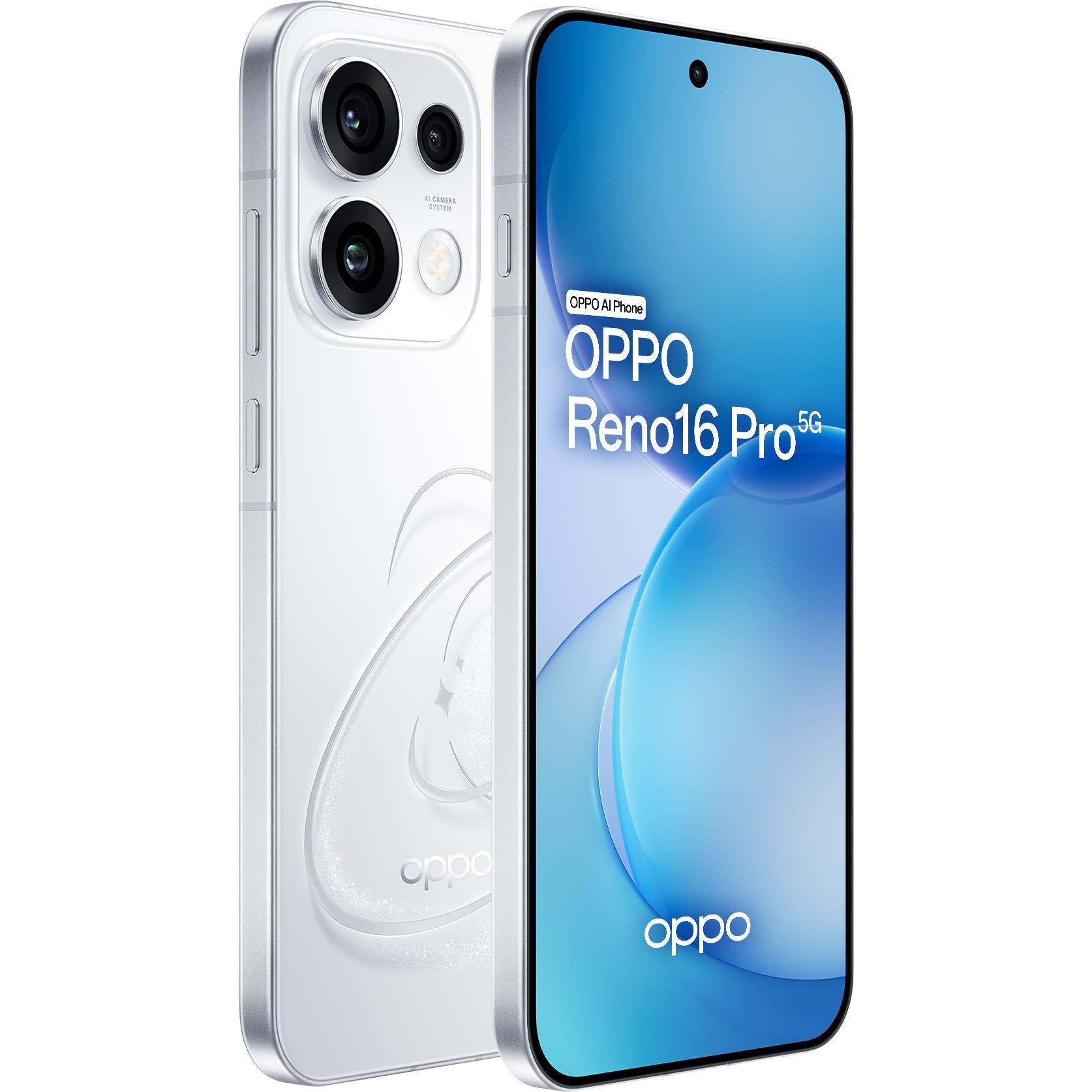 OPPO Reno16 Pro 5G 512GB smartphone in Pop White - Mobile Phones at Tech Supply Shed NZ