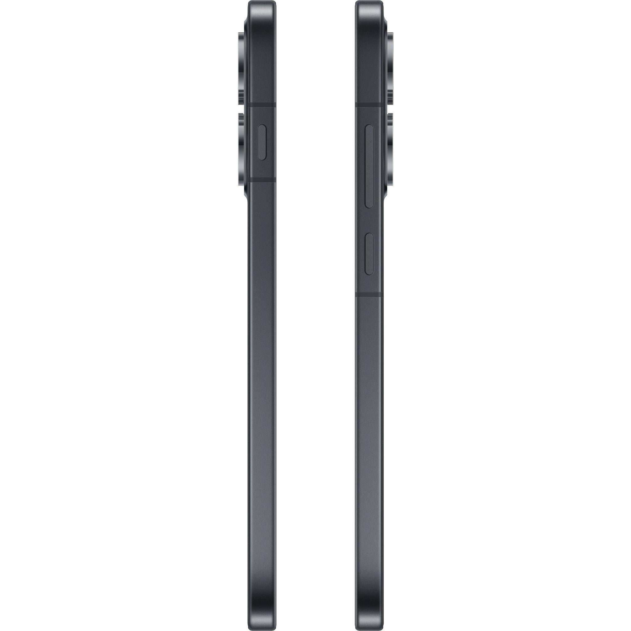 OPPO smartphone side profile showing slim black edges and buttons