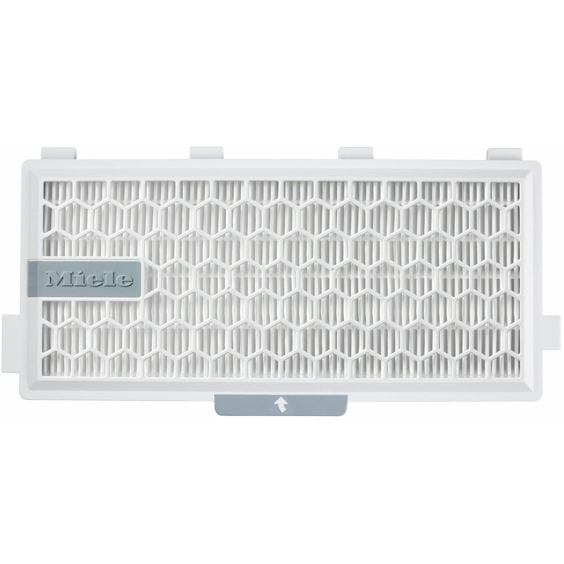 Miele HEPA AirClean filter insert with white honeycomb mesh, rectangular
