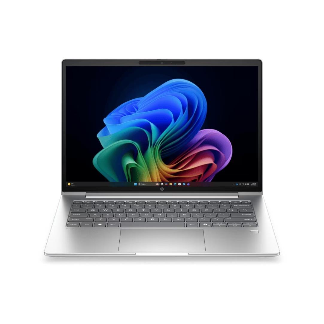 HP ProBook 4 14 inch Copilot+ PC business laptop in silver - Business & Home Laptops at Tech Supply Shed NZ