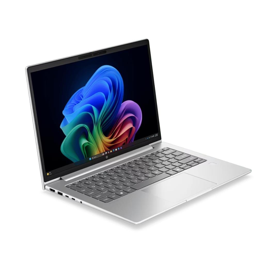 HP ProBook 4 14 inch Copilot+ PC business laptop in silver, image 3 - Business & Home Laptops at Tech Supply Shed NZ