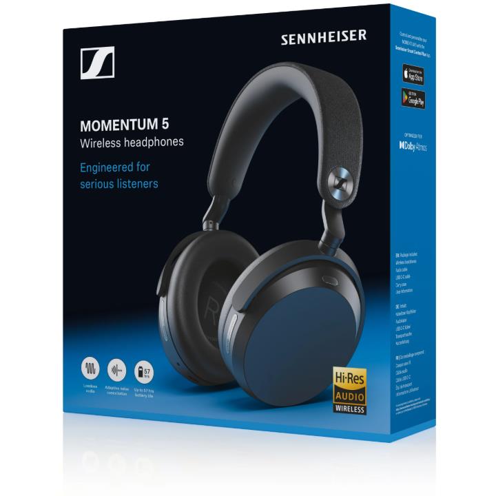 Sennheiser MOMENTUM 5 Wireless over-ear headphones in Black, image 5 - Over-Ear Headphones at Tech Supply Shed NZ