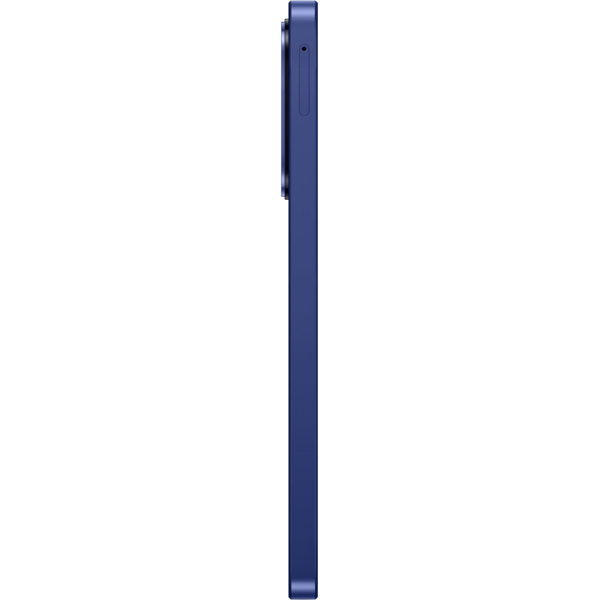 Blue phone side view showing power and volume buttons
