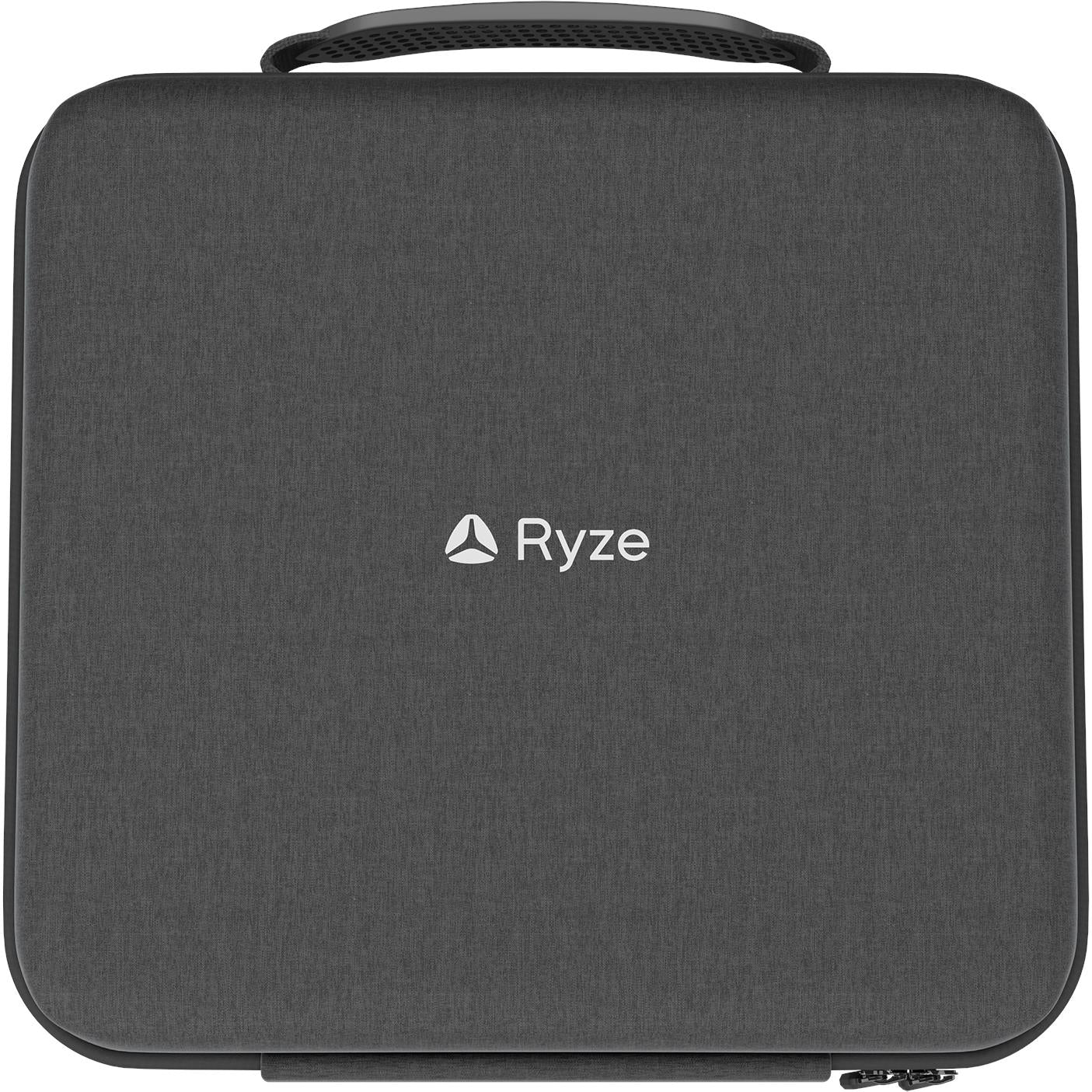 Grey Ryze hard-shell carry case with handle for massage gun and accessories