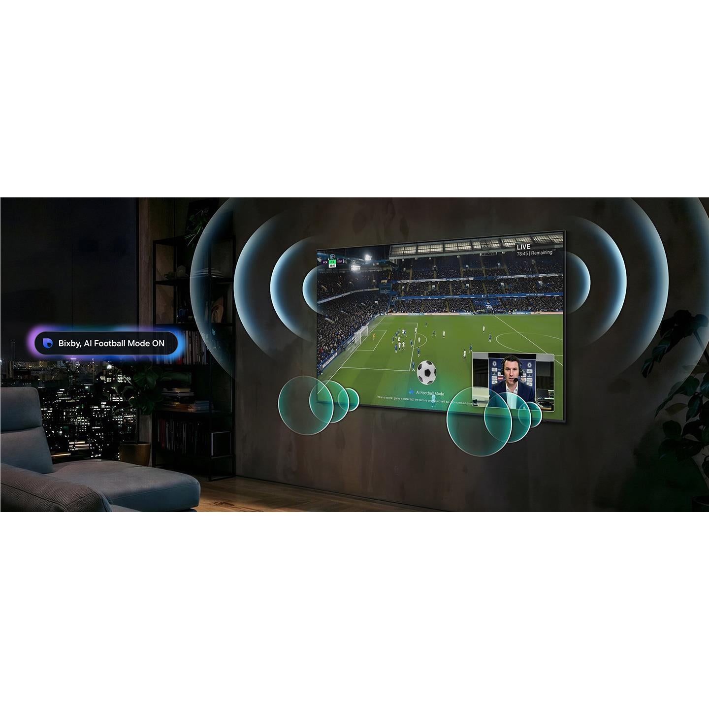 Samsung M80H 55 inch Mini LED 4K smart TV, image 6 - Mid-Size TVs - 43" to 55" at Tech Supply Shed NZ