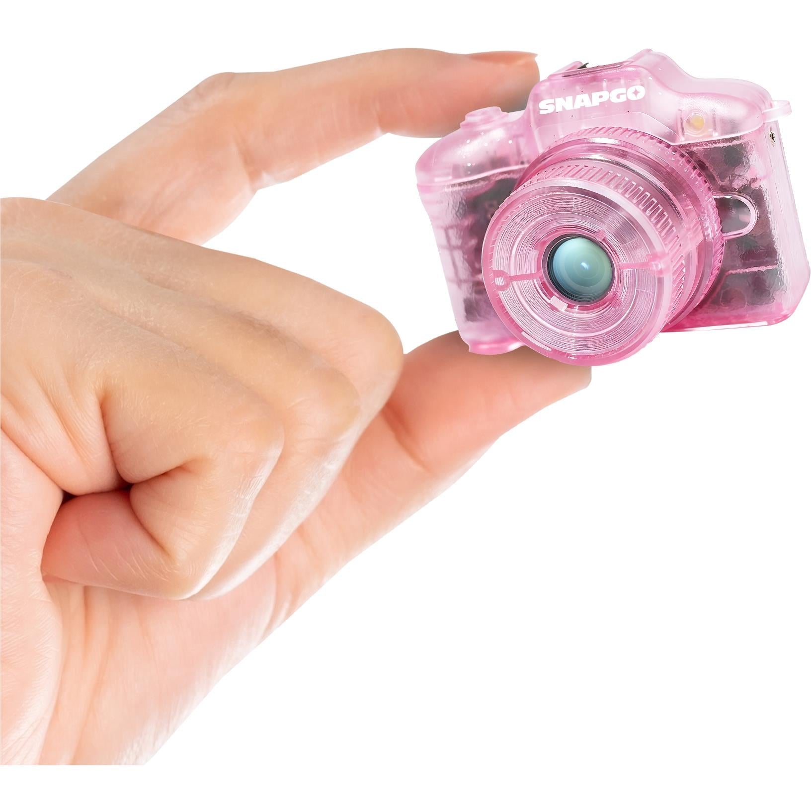 Powerwave SnapGo Mini compact camera in pink, image 3 - Digital Cameras at Tech Supply Shed NZ