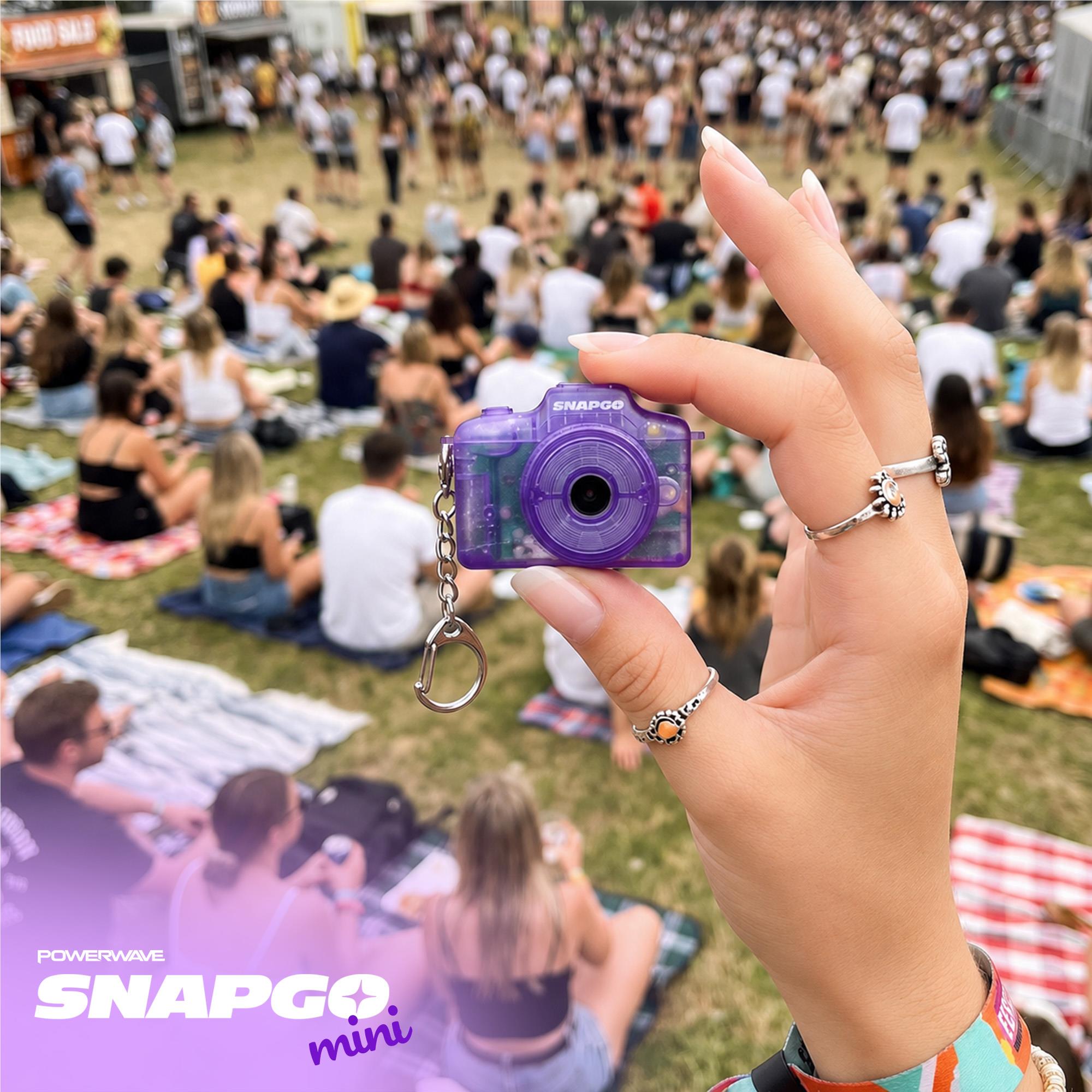 Powerwave SnapGo Mini compact camera in purple, image 6 - Digital Cameras at Tech Supply Shed NZ