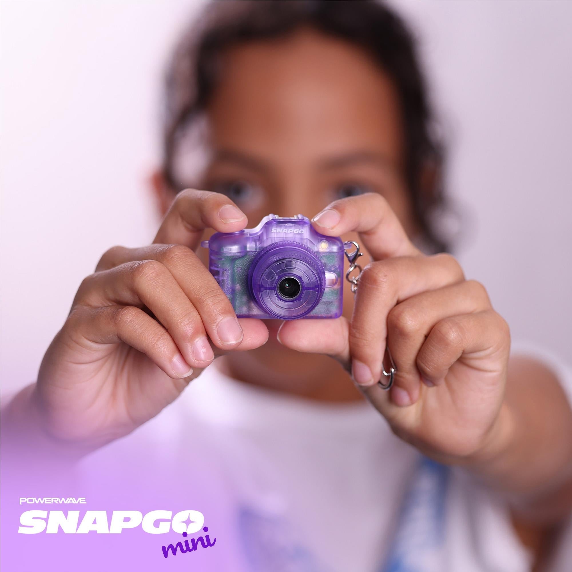Powerwave SnapGo Mini compact camera in purple, image 7 - Digital Cameras at Tech Supply Shed NZ