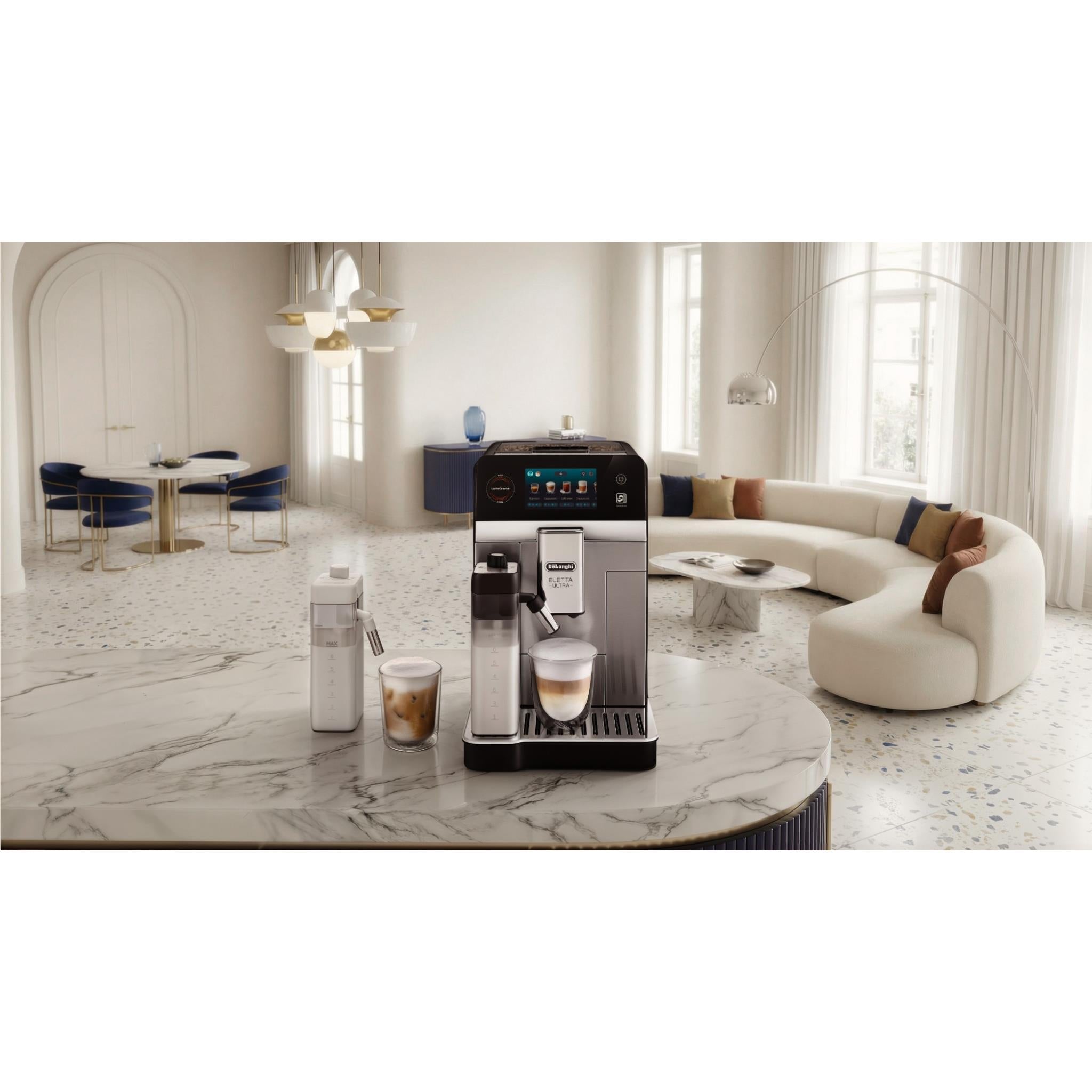 De'Longhi Eletta Ultra fully automatic coffee machine in black, image 5 - Fully Automatic Coffee Machines at Tech Supply Shed NZ