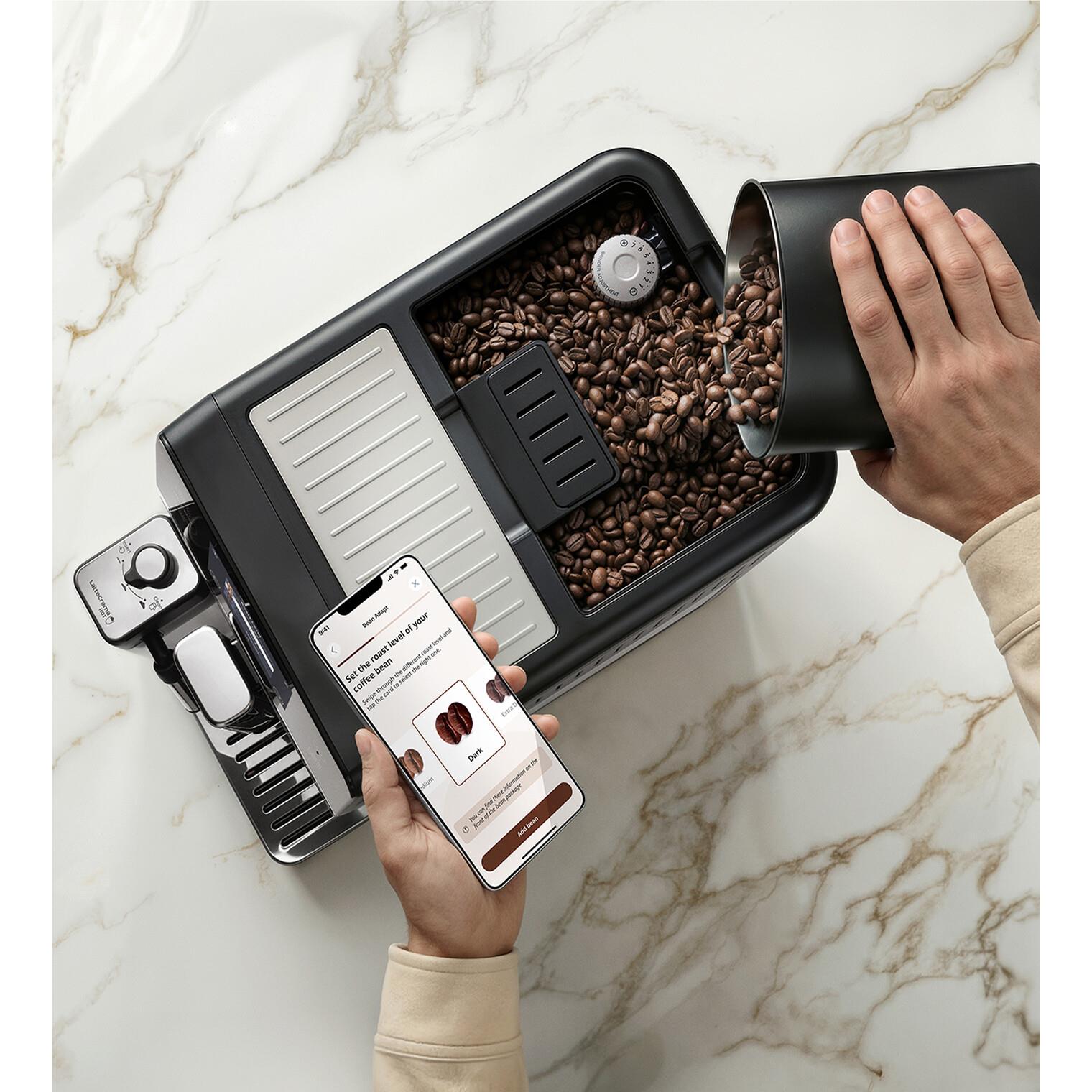 De'Longhi Eletta Ultra fully automatic coffee machine in black, image 7 - Fully Automatic Coffee Machines at Tech Supply Shed NZ