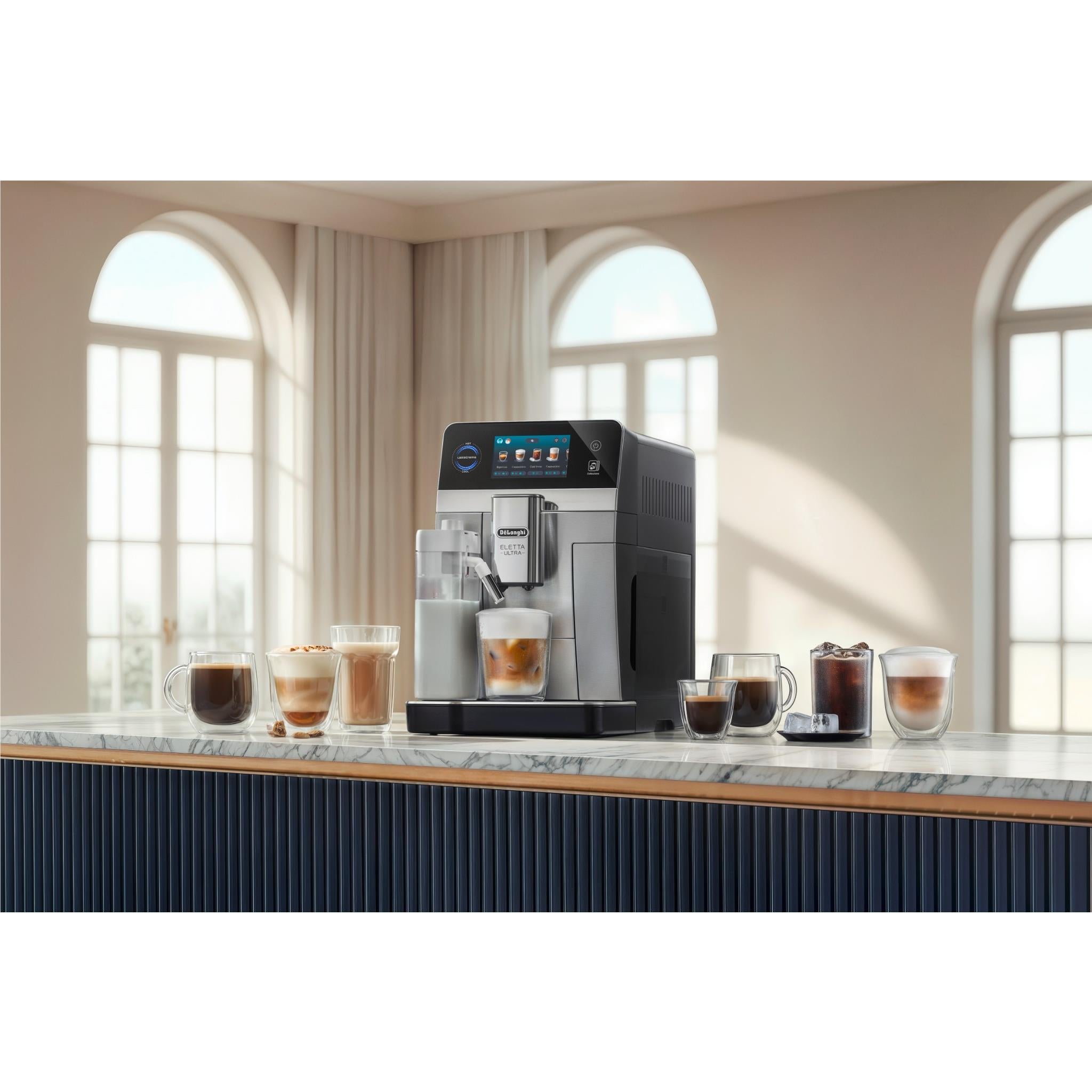 De'Longhi Eletta Ultra fully automatic coffee machine in black, image 8 - Fully Automatic Coffee Machines at Tech Supply Shed NZ