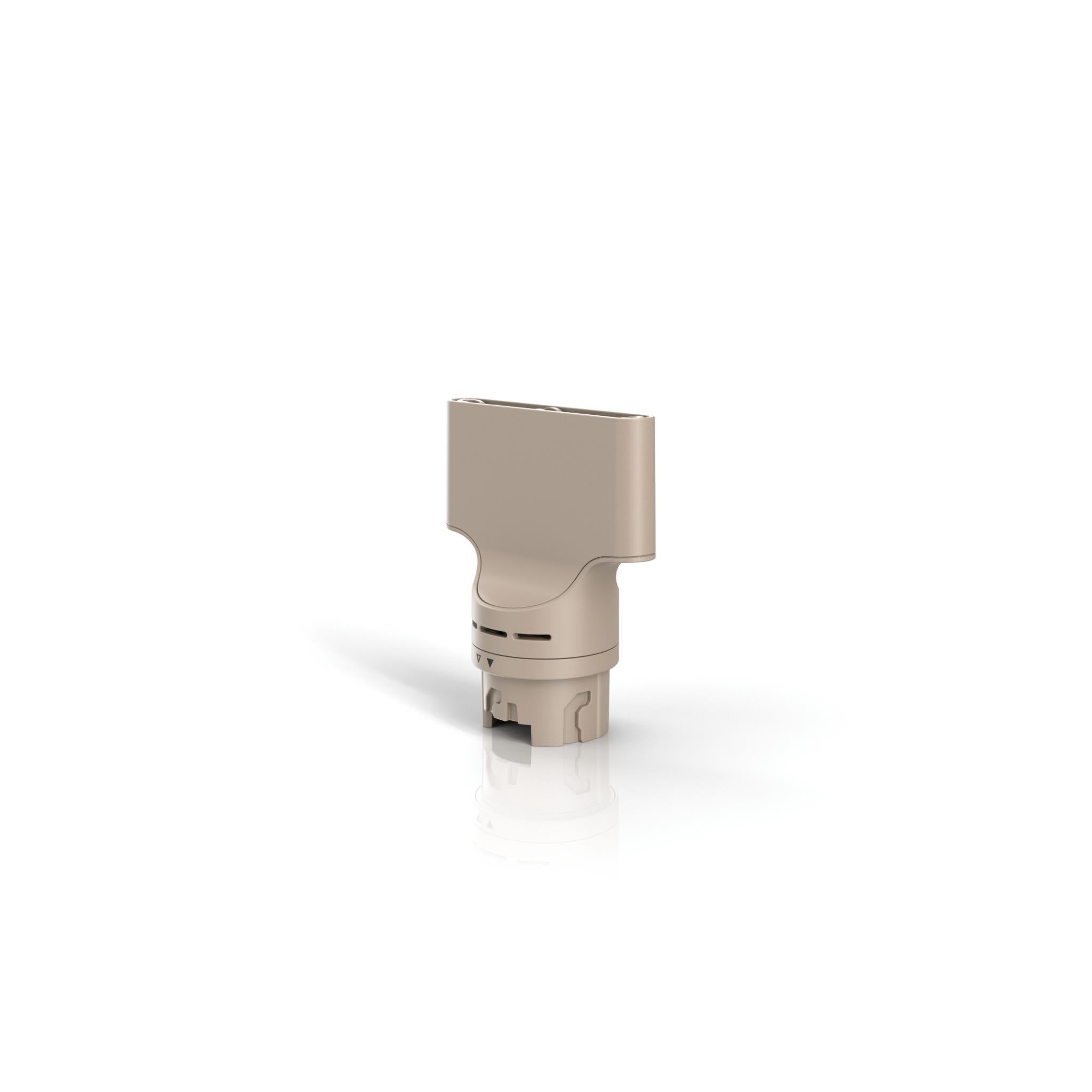 Beige attachment nozzle with vented airflow section for styling tool
