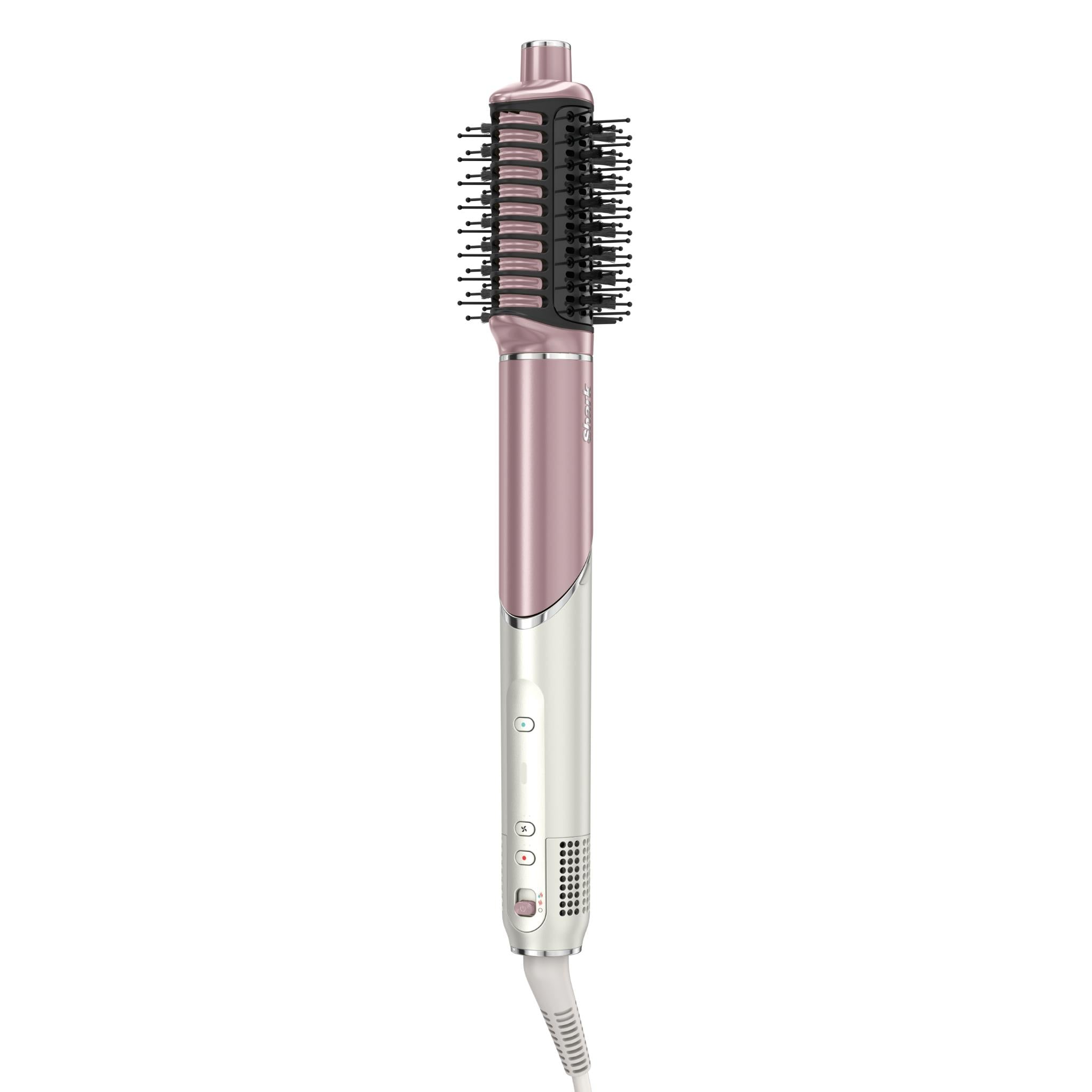 Pink round hot air brush attachment with vented bristle pad