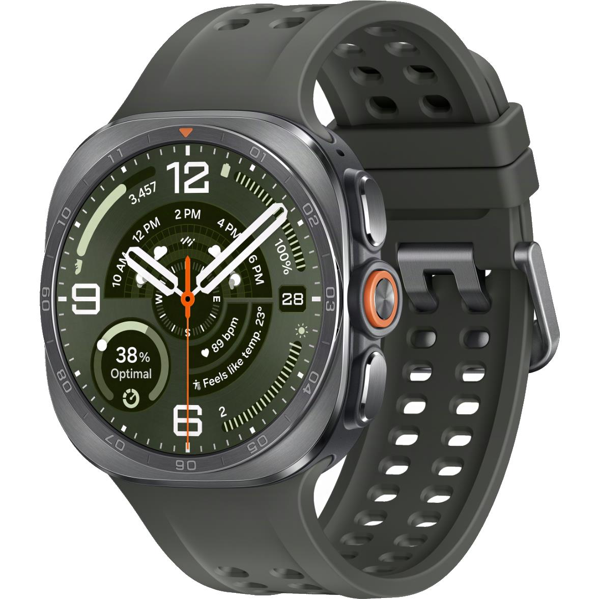 Samsung Galaxy Watch Ultra2 47mm LTE smartwatch in Titanium Silver/Marine Olive - Smart Watches at Tech Supply Shed NZ