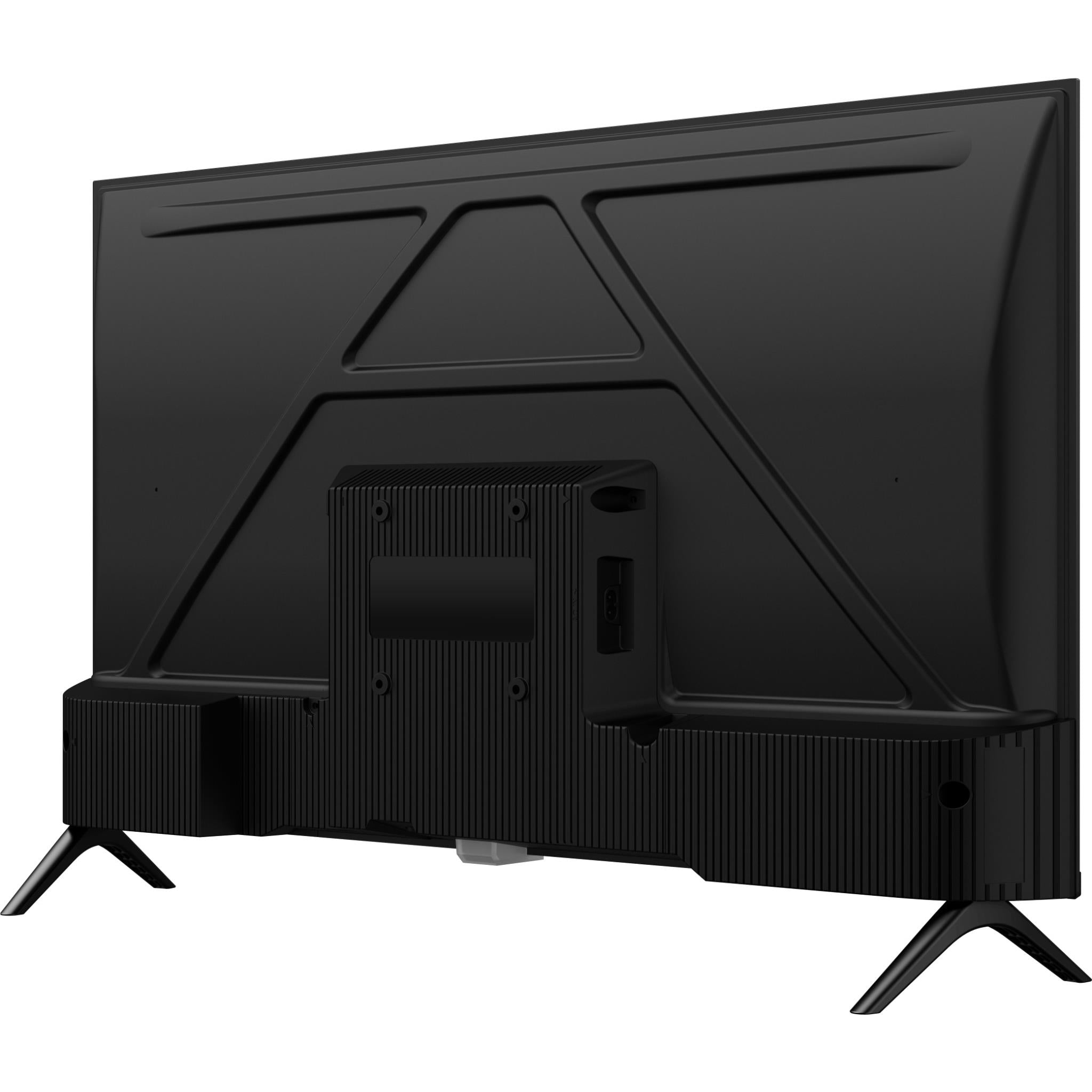 32-inch smart LED TV rear corner showing VESA mount and input area