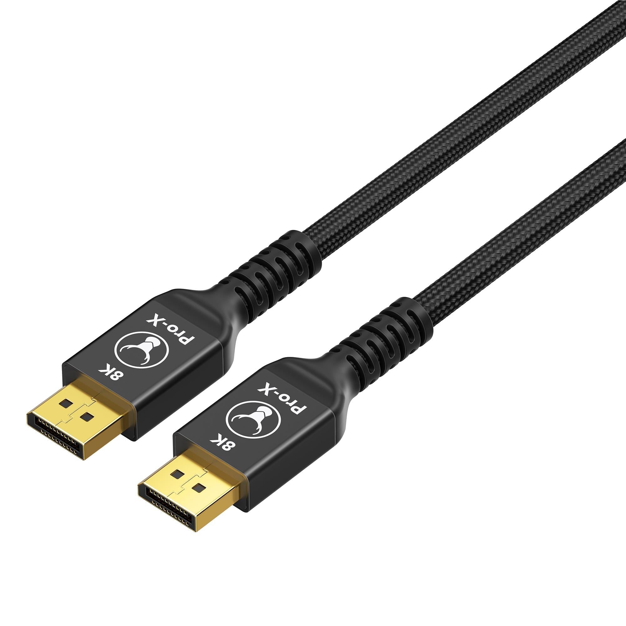 Bonelk Pro-X Long-Life 1.5m DisplayPort cable in black - DisplayPort Cables & Adapters at Tech Supply Shed NZ