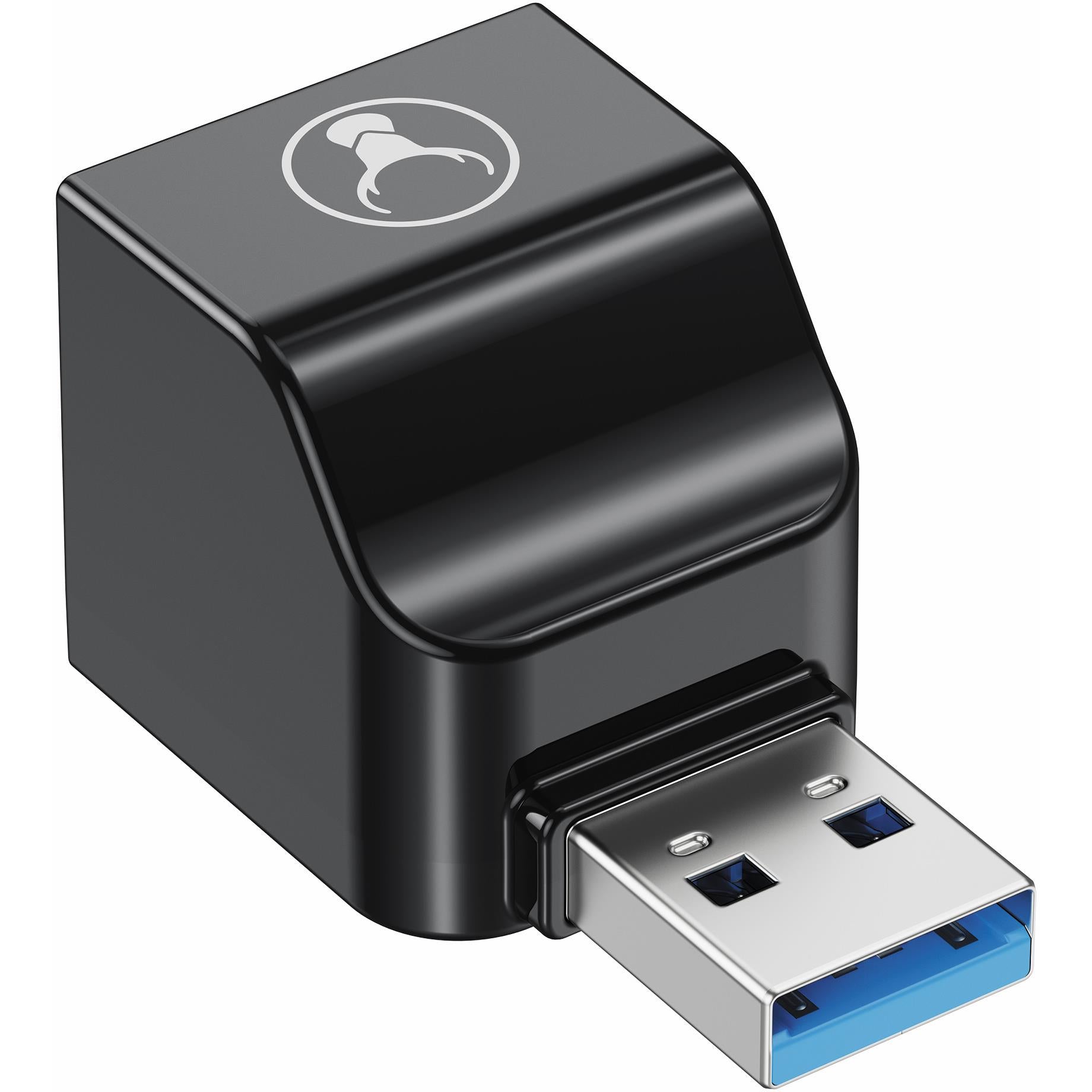 Bonelk USB-A to USB-C and USB-A dual adapter in black, image 2 - USB Cables & Adapters at Tech Supply Shed NZ