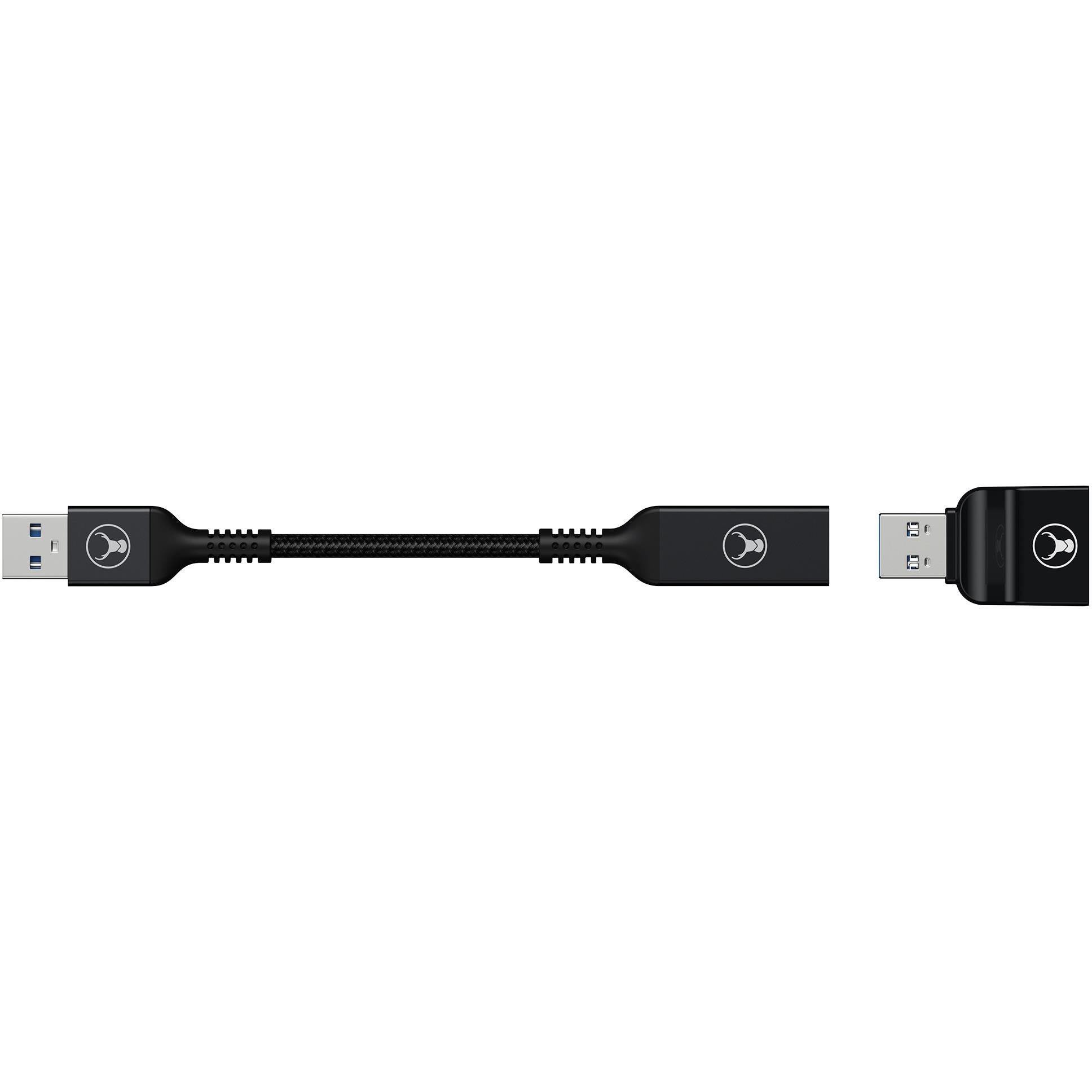 Bonelk USB-A to USB-C and USB-A dual adapter in black, image 4 - USB Cables & Adapters at Tech Supply Shed NZ