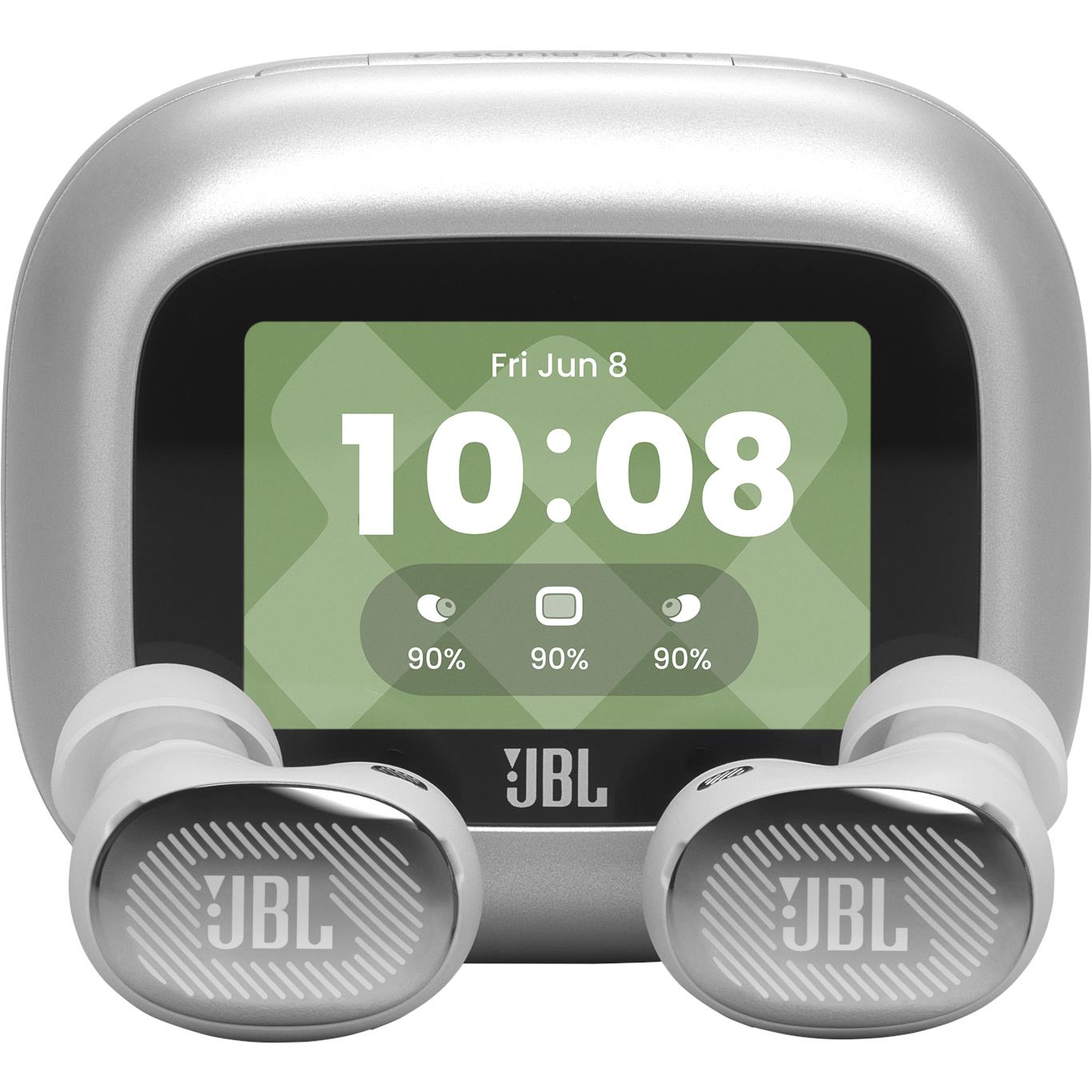 JBL Live Buds 4 true wireless noise cancelling earbuds in silver with Smart Charging Case - In-Ear Headphones & Earbuds at Tech Supply Shed NZ