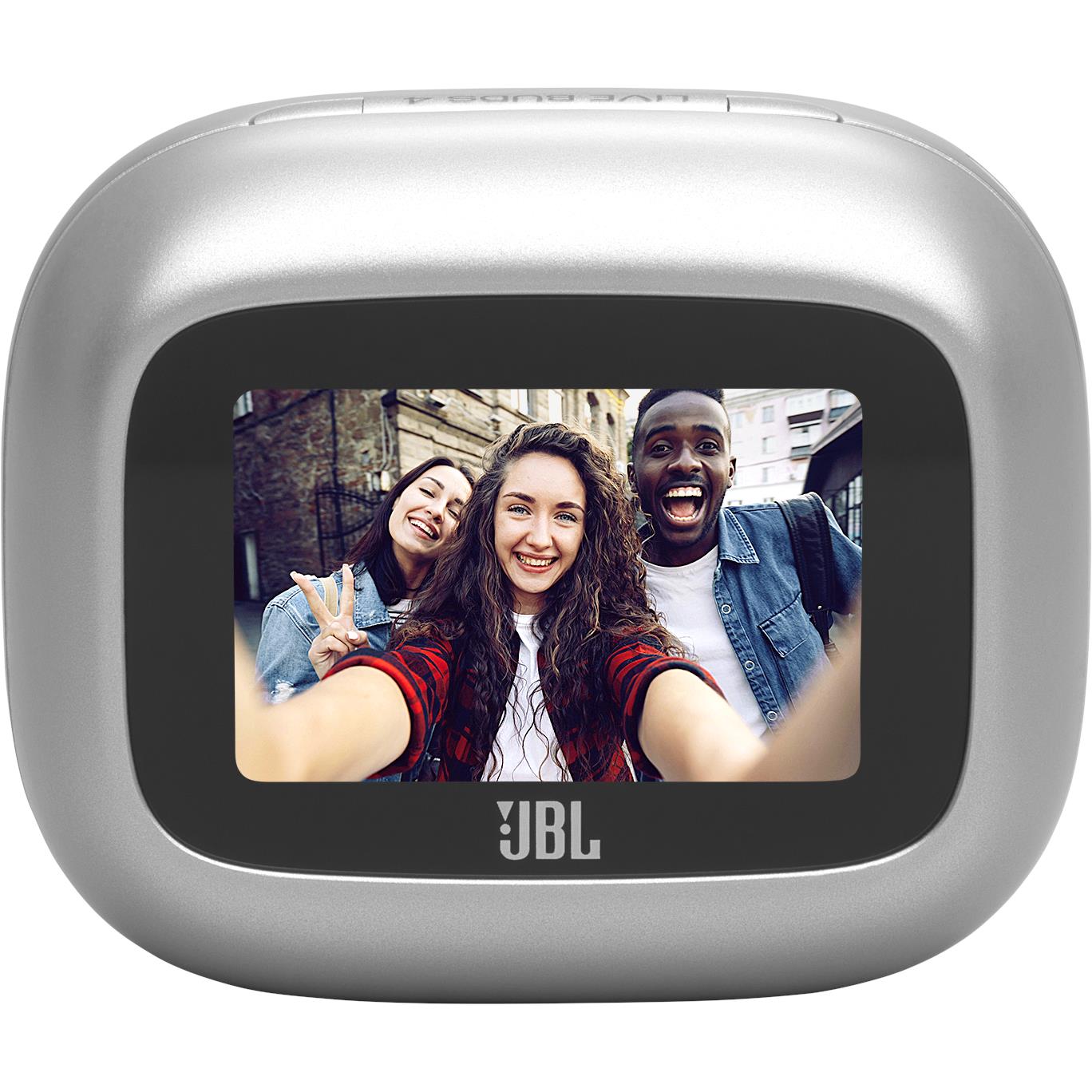 JBL Live Buds 4 true wireless noise cancelling earbuds in silver with Smart Charging Case, image 5 - In-Ear Headphones & Earbuds at Tech Supply Shed NZ
