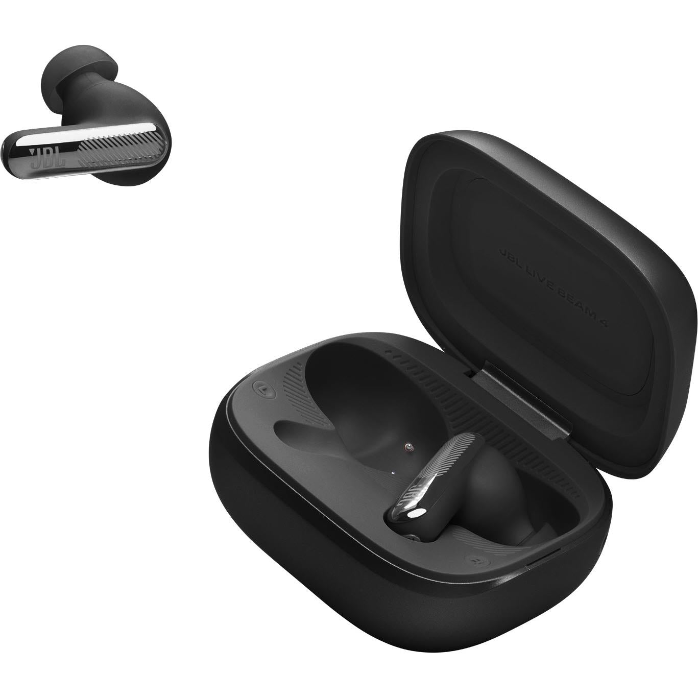 JBL Live Beam 4 true wireless adaptive noise cancelling earbuds in black with Smart Charging Case, image 12 - In-Ear Headphones & Earbuds at Tech Supply Shed NZ