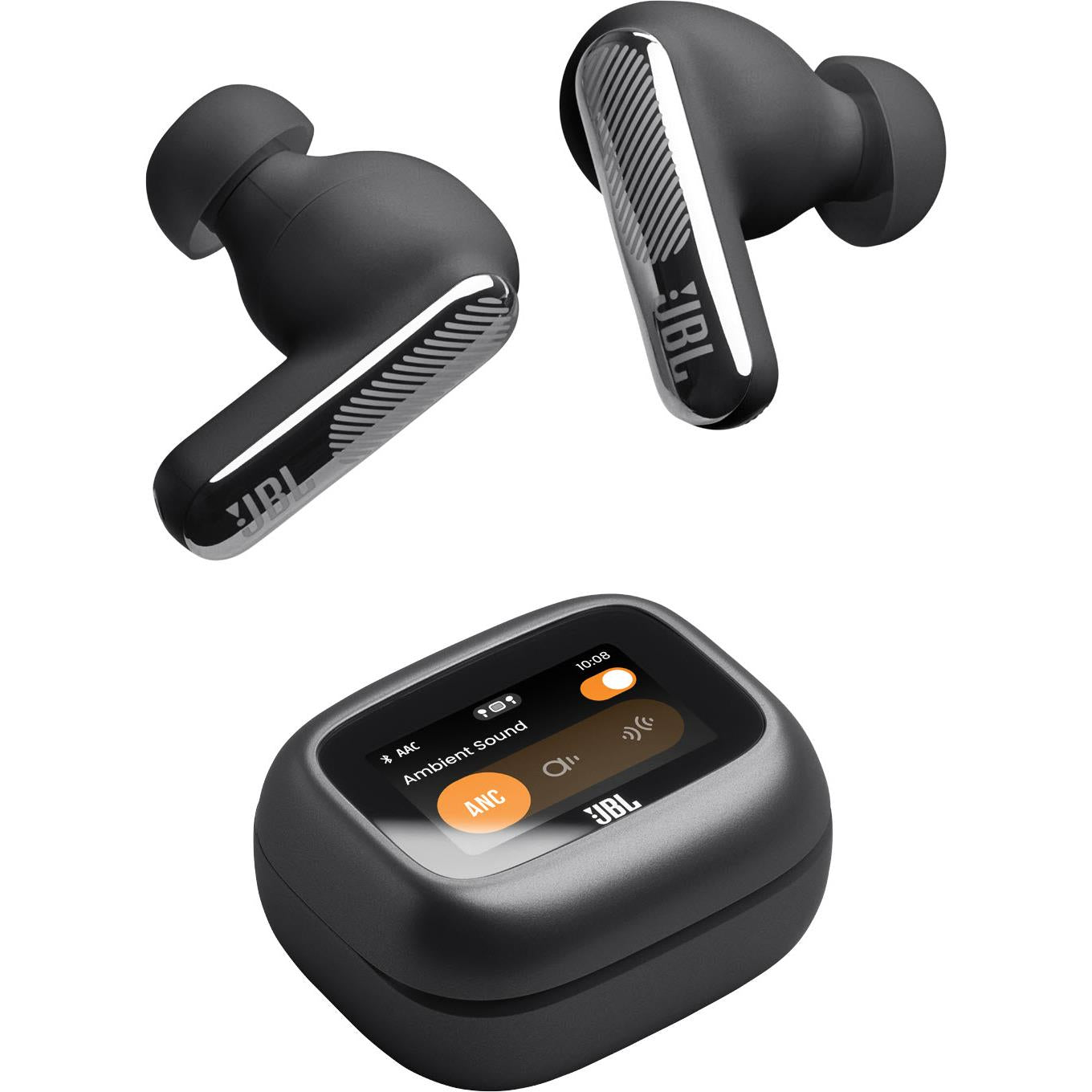 JBL Live Beam 4 true wireless adaptive noise cancelling earbuds in black with Smart Charging Case, image 8 - In-Ear Headphones & Earbuds at Tech Supply Shed NZ