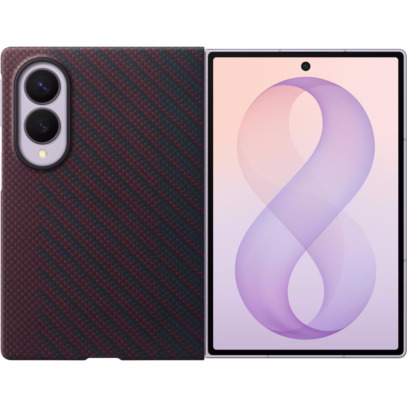 Samsung Carbon Magnet Case for Galaxy Z Fold8 in violet aramid, image 2 - Phone Cases & Covers at Tech Supply Shed NZ