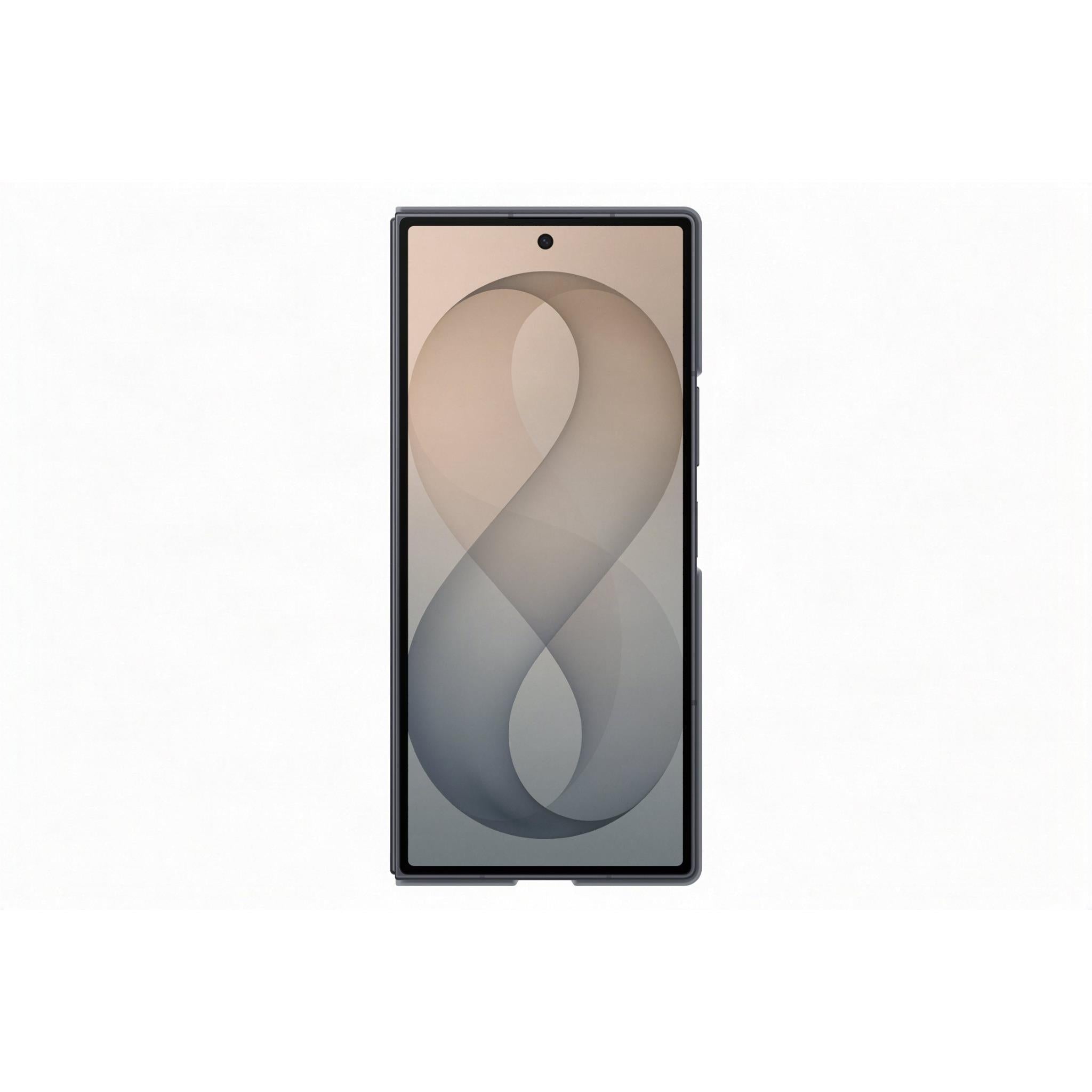 Graphite silicone fold phone case with protective front cover and hinge access